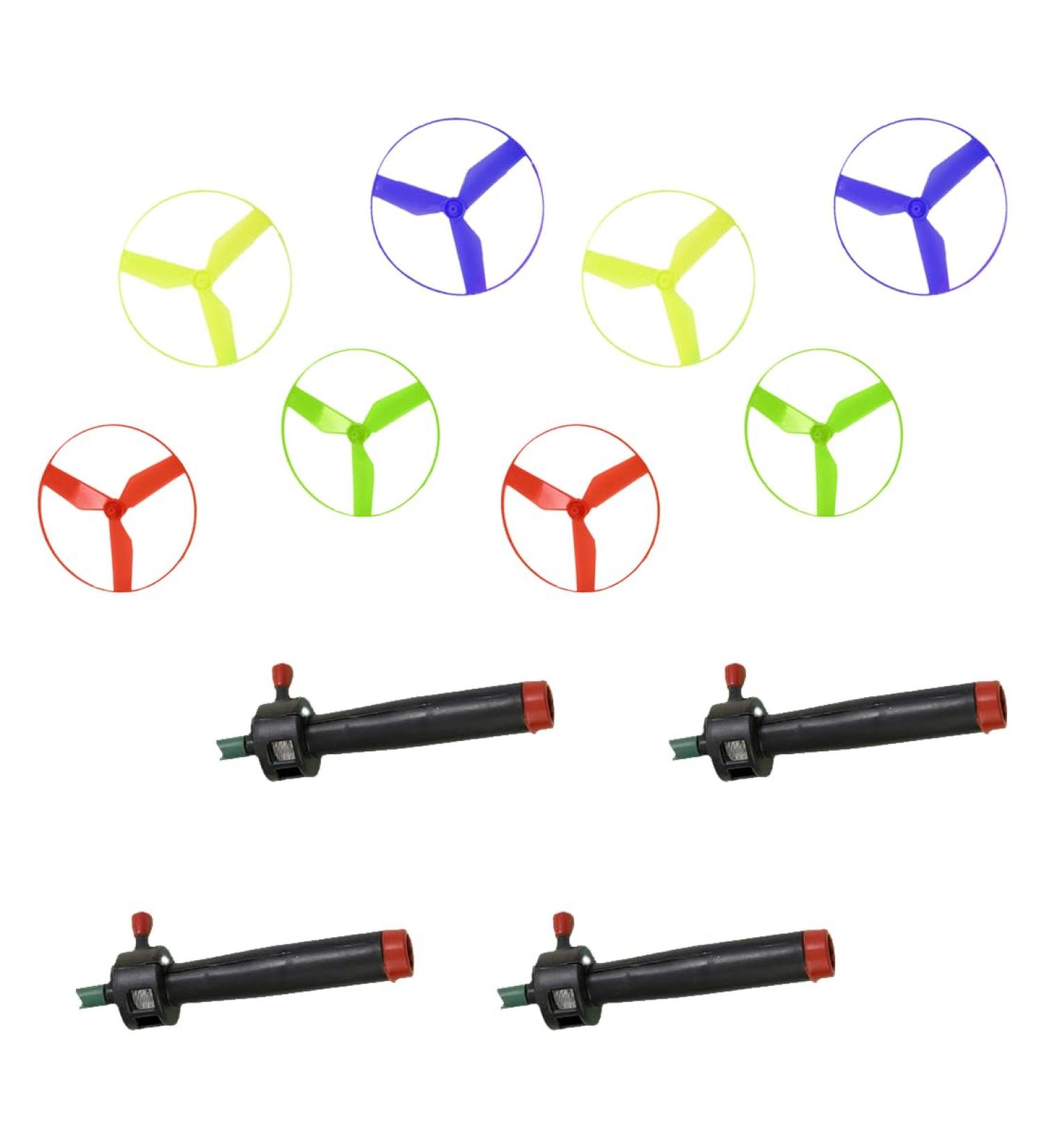 Menyiyds Propeller Game | 4 Handles & 8 Propellers | Motoric Toys for Kids 3+ | 30cm & 20cm Diameter | International Shipping - Buy Online on SooperMarket.com
