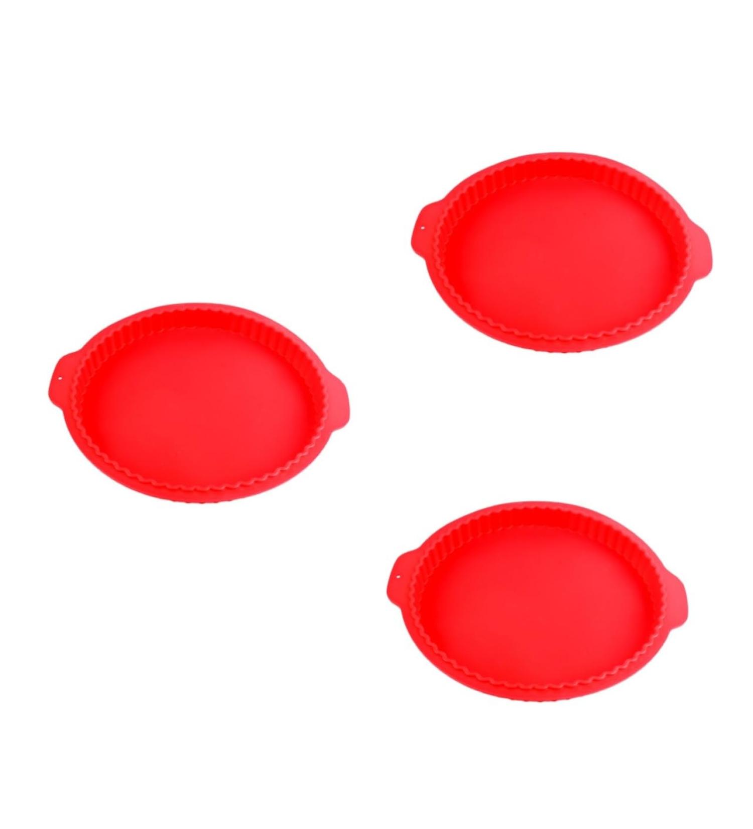 3 Pcs Candy Molds Circle Cookie Cutters Silicone Mold Chocolate Mold Chocolate Cake Round Cake Pans Fondant Molds Silicone Gummy Molds Cookie Stencils Cake Mold Birthday Cake Pizza 31 X28.5CMx3pcs Redx3pcs - Buy Online on SooperMarket.com