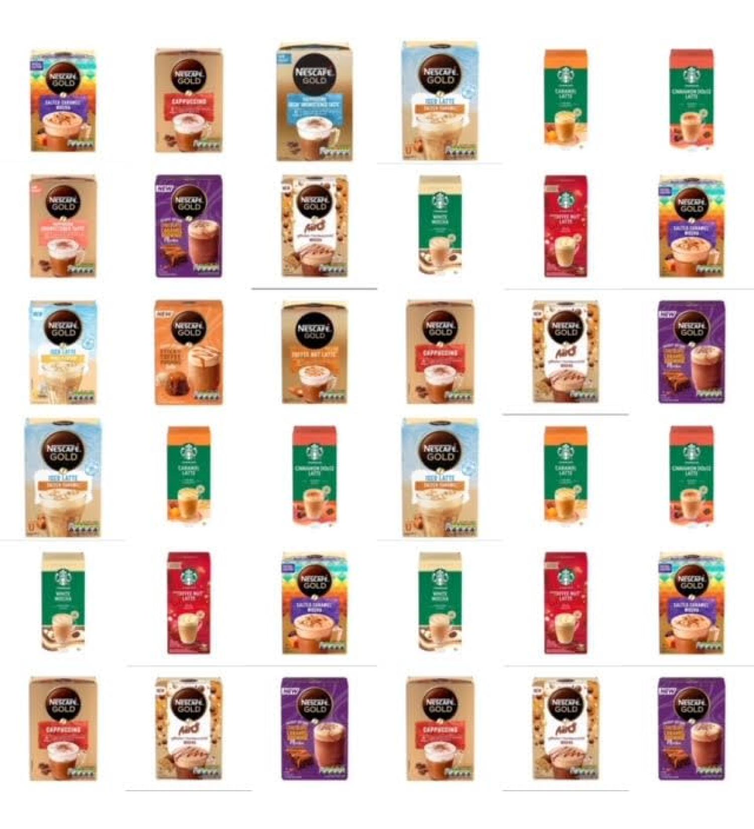 The CoffeeMarket Ltd : Buy 6 Boxes Compatible With Nescafe Frothy & Starbucks Pick Any 6 Boxes Many blends to choose from (Latte Espresso Chococino Cappuccino etc)