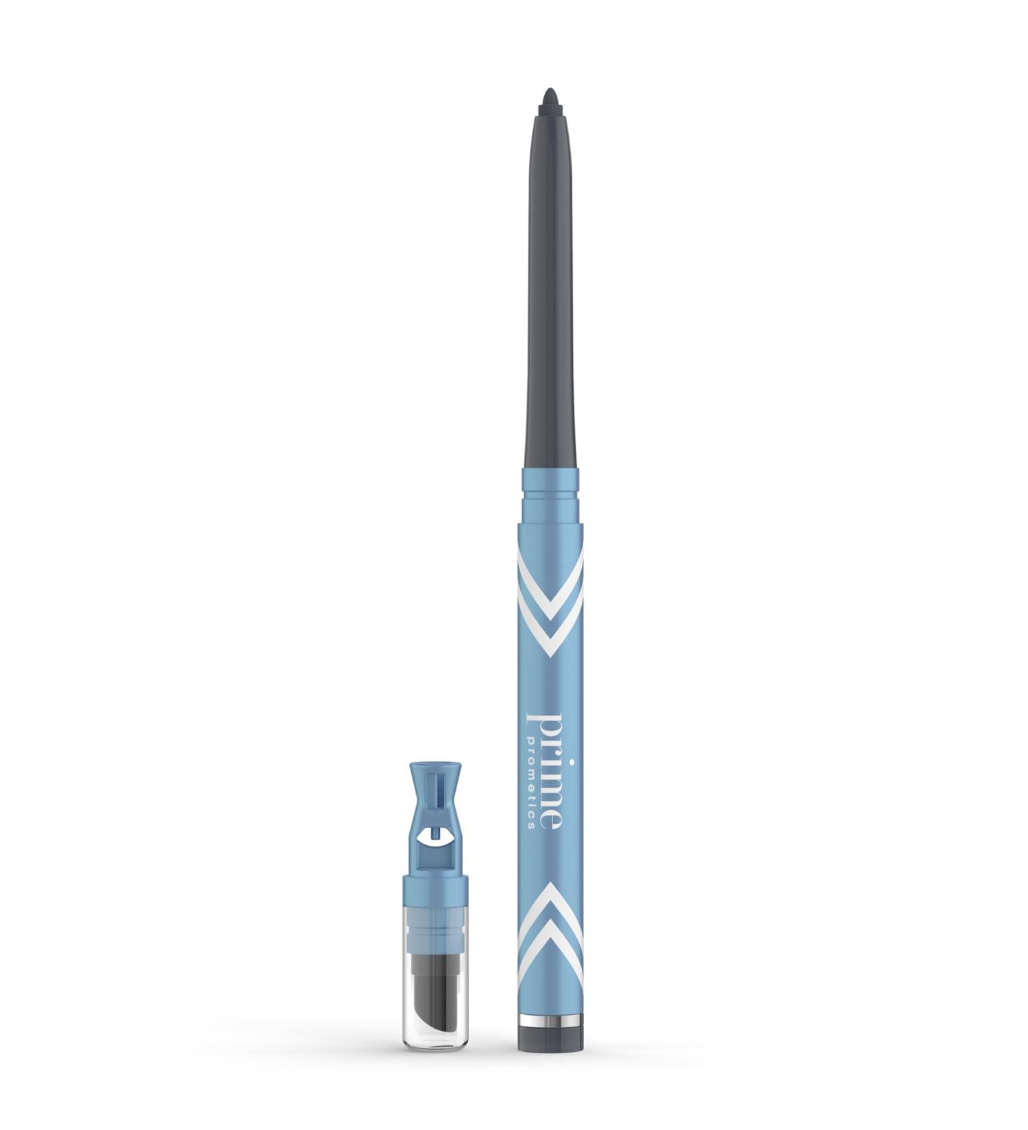 Prime Prometics PrimeEyes Glide Eyeliner for Mature Women Waterproof Long-Stay and Mess-Proof Gel Cream Texture Discreet Sharpener and Effective Smudger (Smoky) - Buy Online on SooperMarket.com