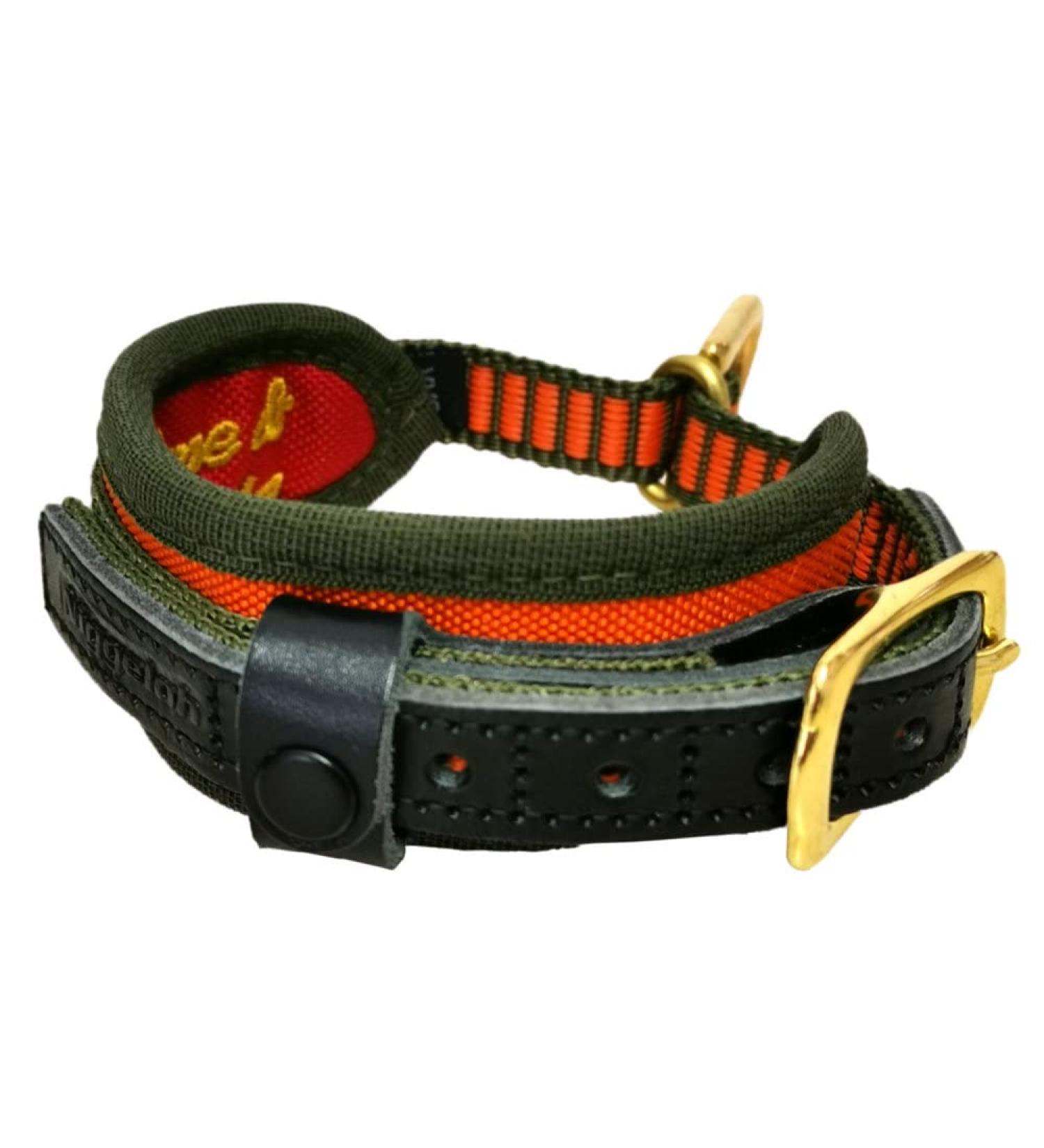 Niggeloh Dog Collar Deluxe Orange-Olive XS 091100022