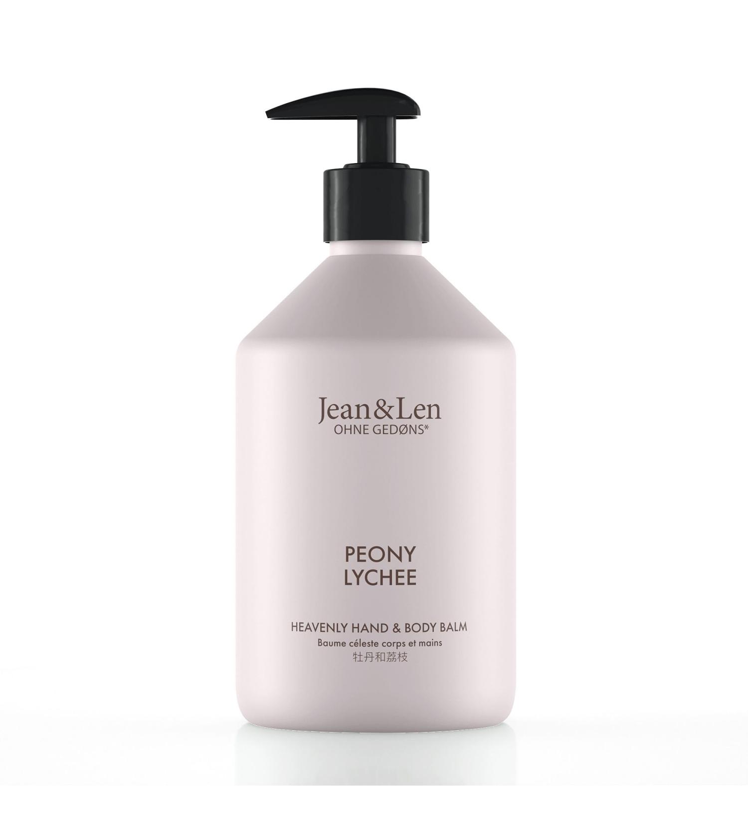 Jean & Len Heavenly Hand & Body Balm - Peony & Lychee | Organic Argan Oil & Shea Butter | 500ml | Paraben & Silicone Free | International Shipping - Buy Online on SooperMarket.com