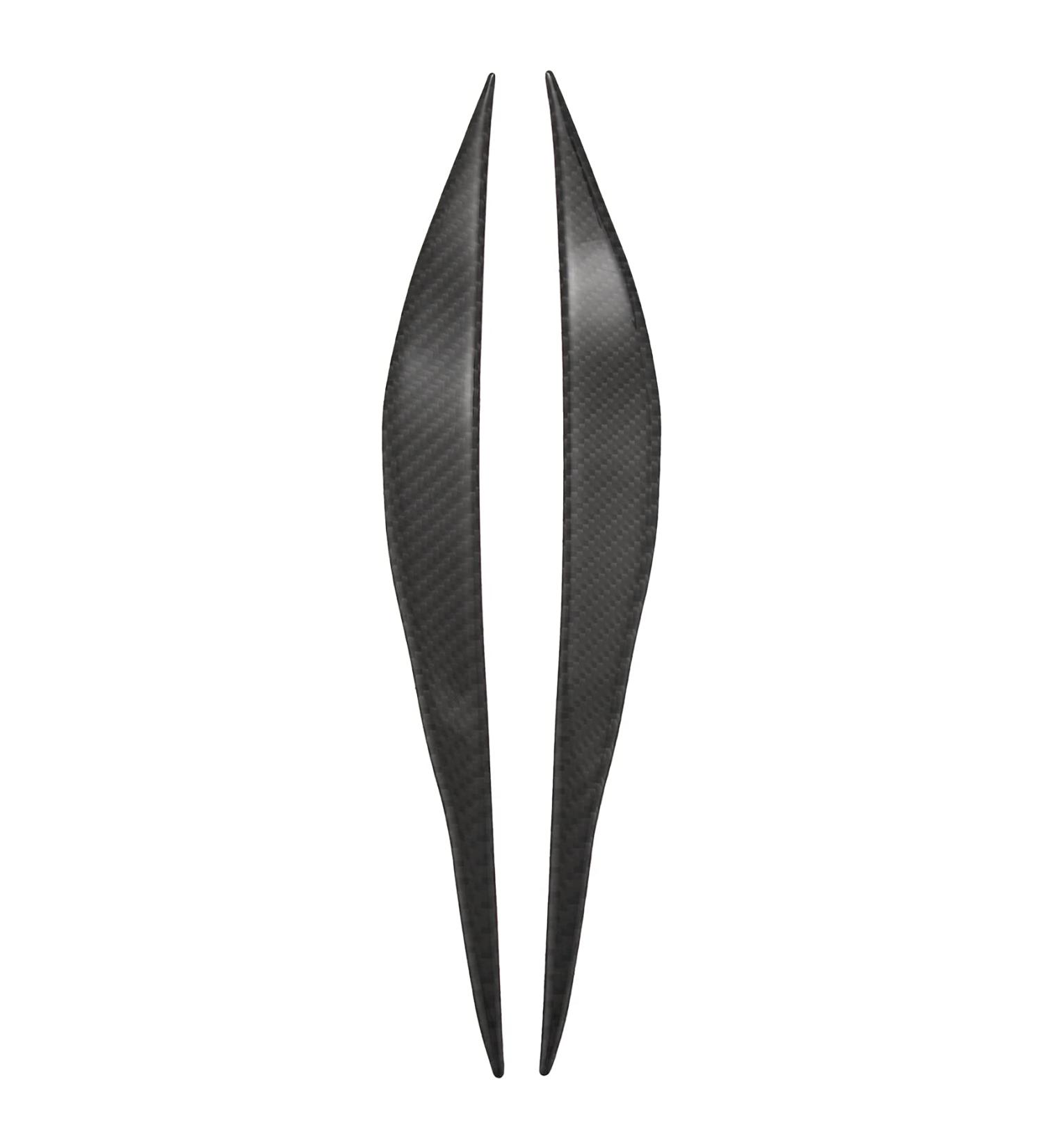 Carbon Fiber Headlight Eyelids Headlamp Eyebrow Cover Decoration Styling Sticker for 3 Series F30 320I 325I 316I - Buy Online on SooperMarket.com
