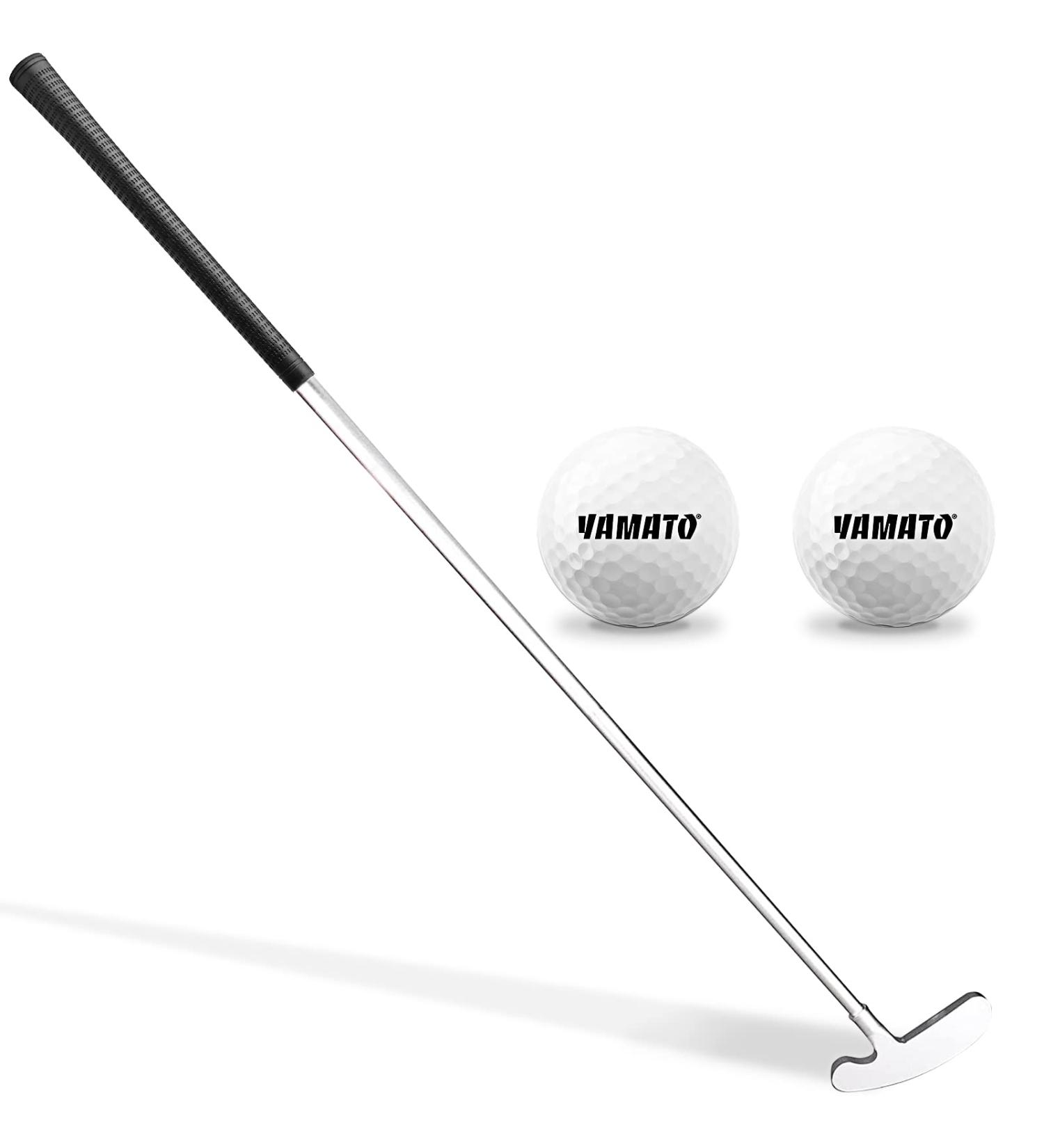 Yamato Two-Way Mini Golf Putter Set with Real Golf Balls - Right and Left Handed, Ideal Gift for Kids and Adults - Buy Online on SooperMarket.com