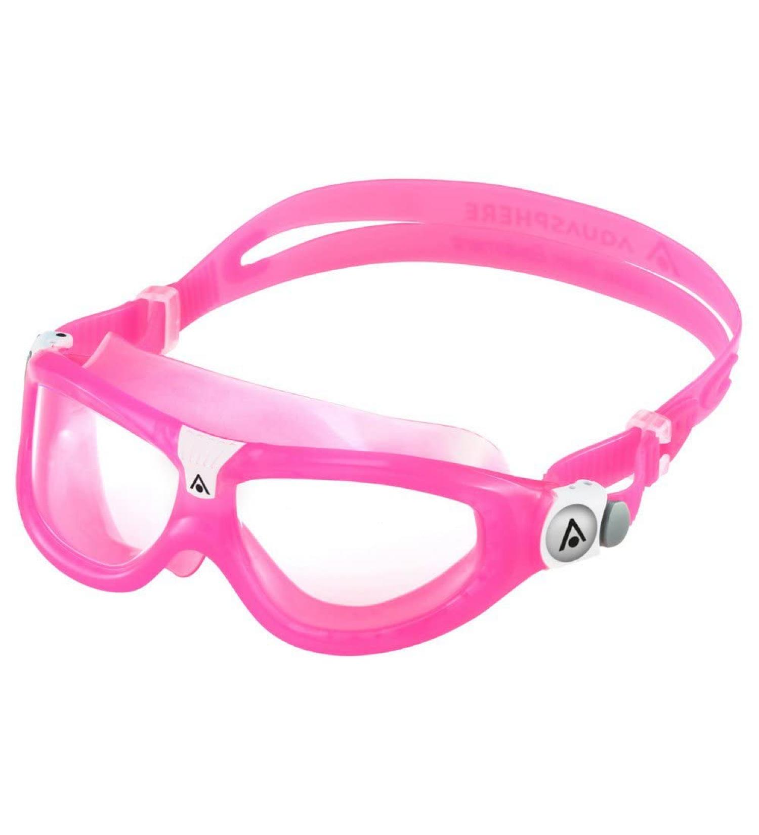 Aquasphere Seal Kid Swimming Goggles for Children | UV Protection Leak-Free Design Silicone Seal - Rosa Clear Lens - Buy Online on SooperMarket.com