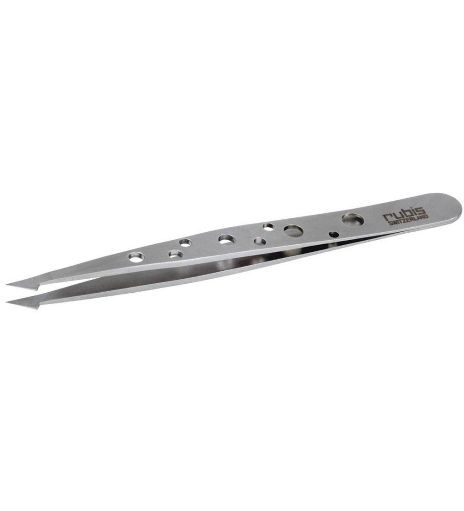Rubis Surgical Steel Evolution Elegance Slant/Point Tweezer