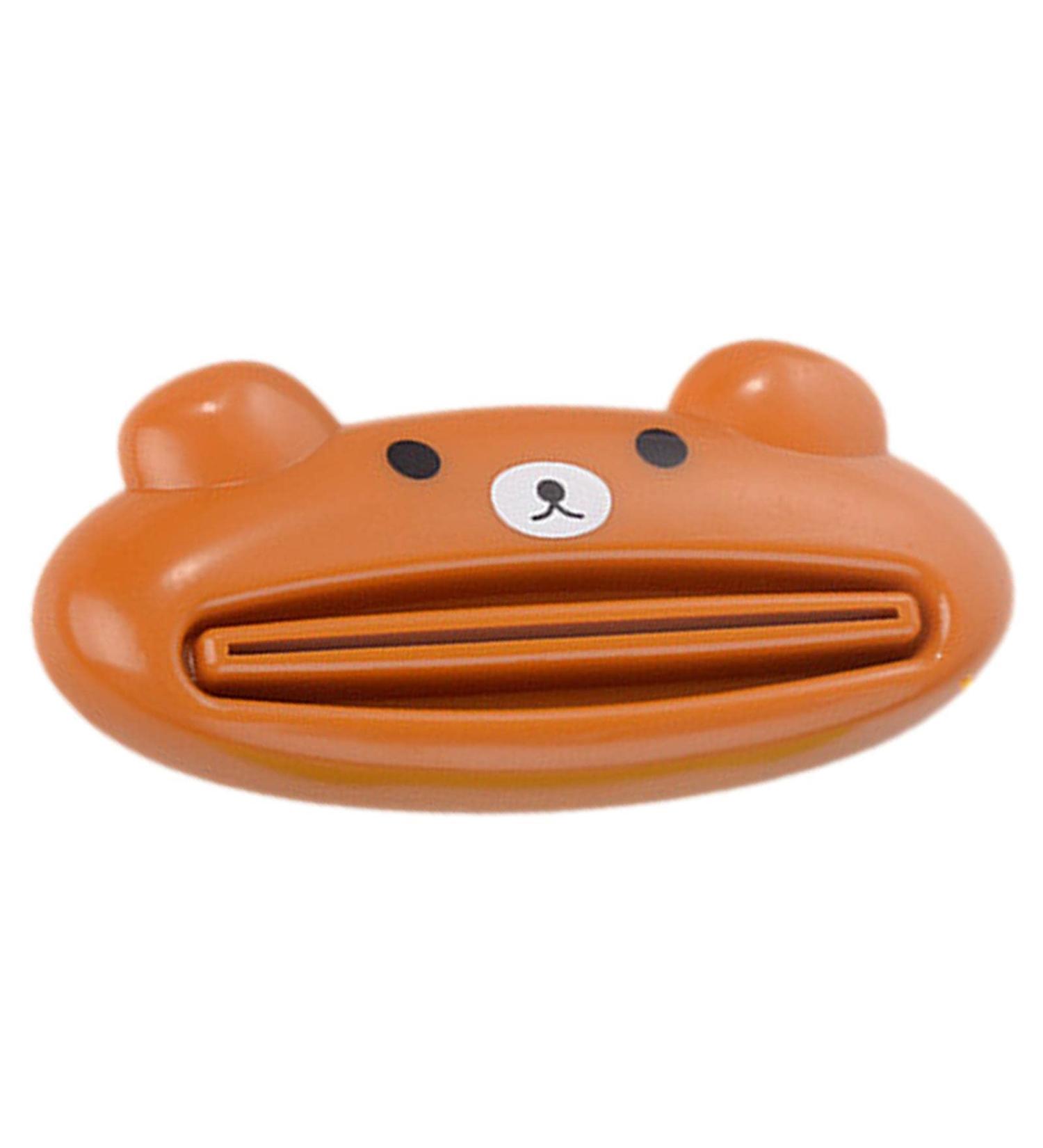 Virtcooy Pet Toothpaste Squeezer | Cartoon Animal Toothpaste Dispenser - Bear Shaped Panda Frog Cute Toothpaste Extruder Bathroom Accessories Ours - Buy Online on SooperMarket.com