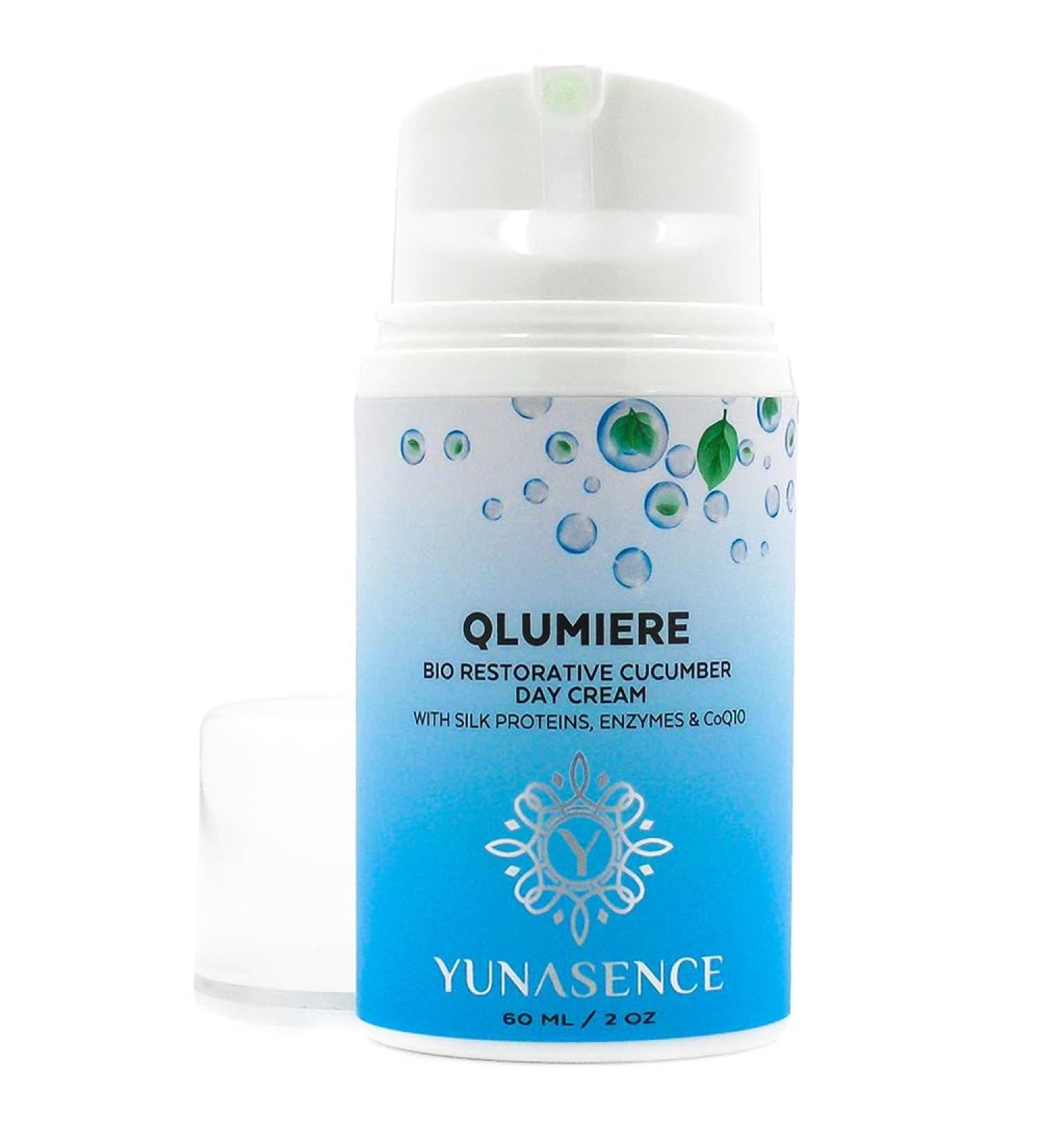 YUNASENCE QLUMIERE Bio-Restorative Cucumber Cream - Hydrating Amino Acids Hyaluronic Acid & Caviar for Soothing Skin Care - Buy Online on SooperMarket.com