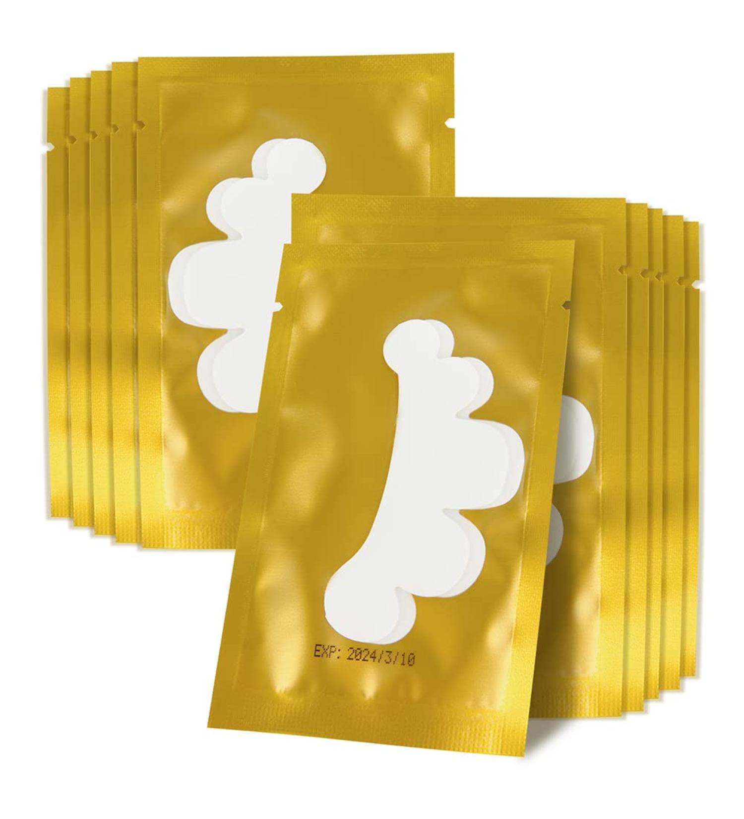 Lunamoon Eye Pads for Eyelash Extensions - 50 Pairs Flower Gold | Perfect for Lifting & Coloring Eyelashes - Buy Online on SooperMarket.com