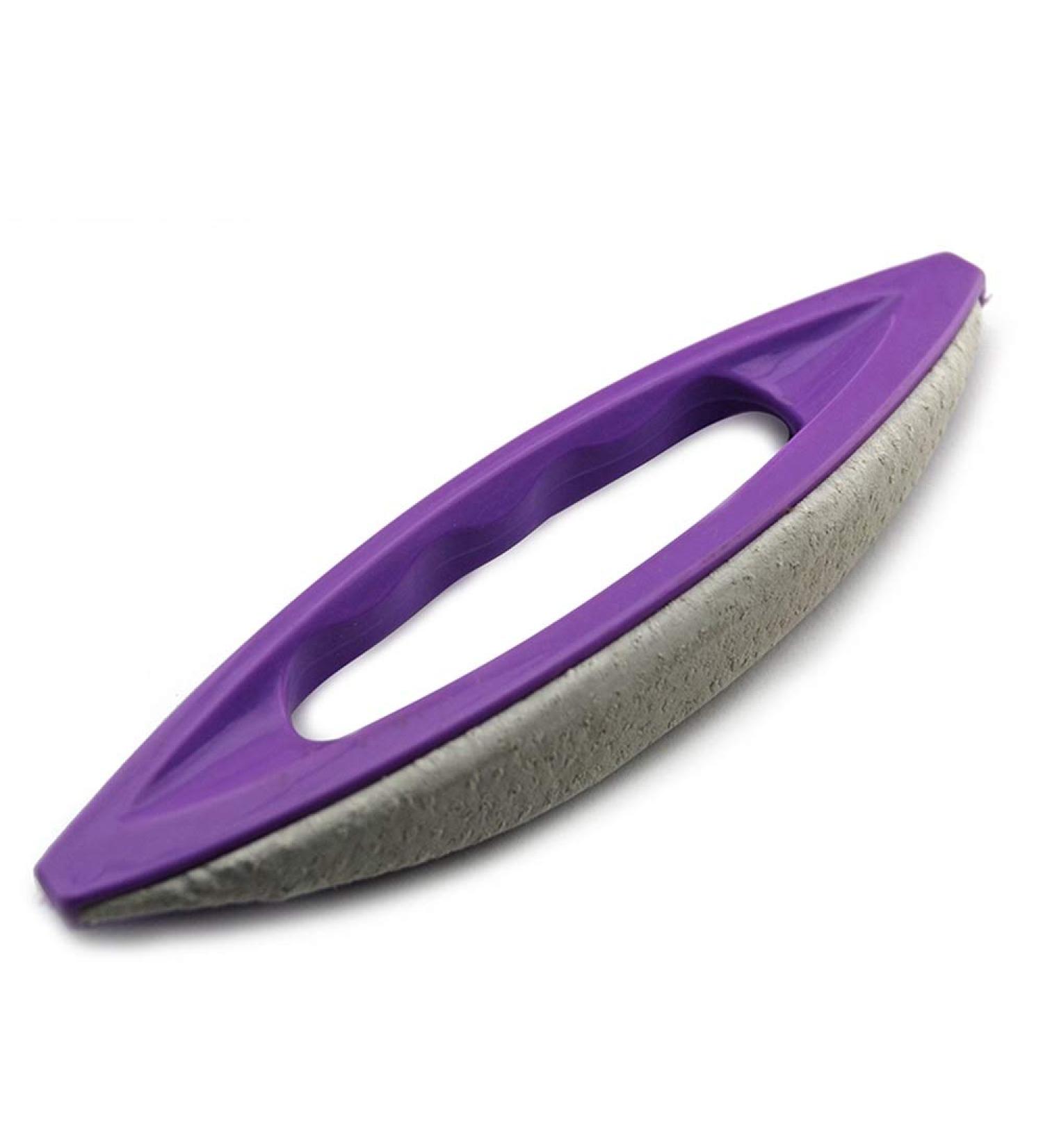 Purple Stone Nail File Nail Buffer V-Shaped Nail Cuticle Remover Manicure Tools (1#) - Buy Online on SooperMarket.com
