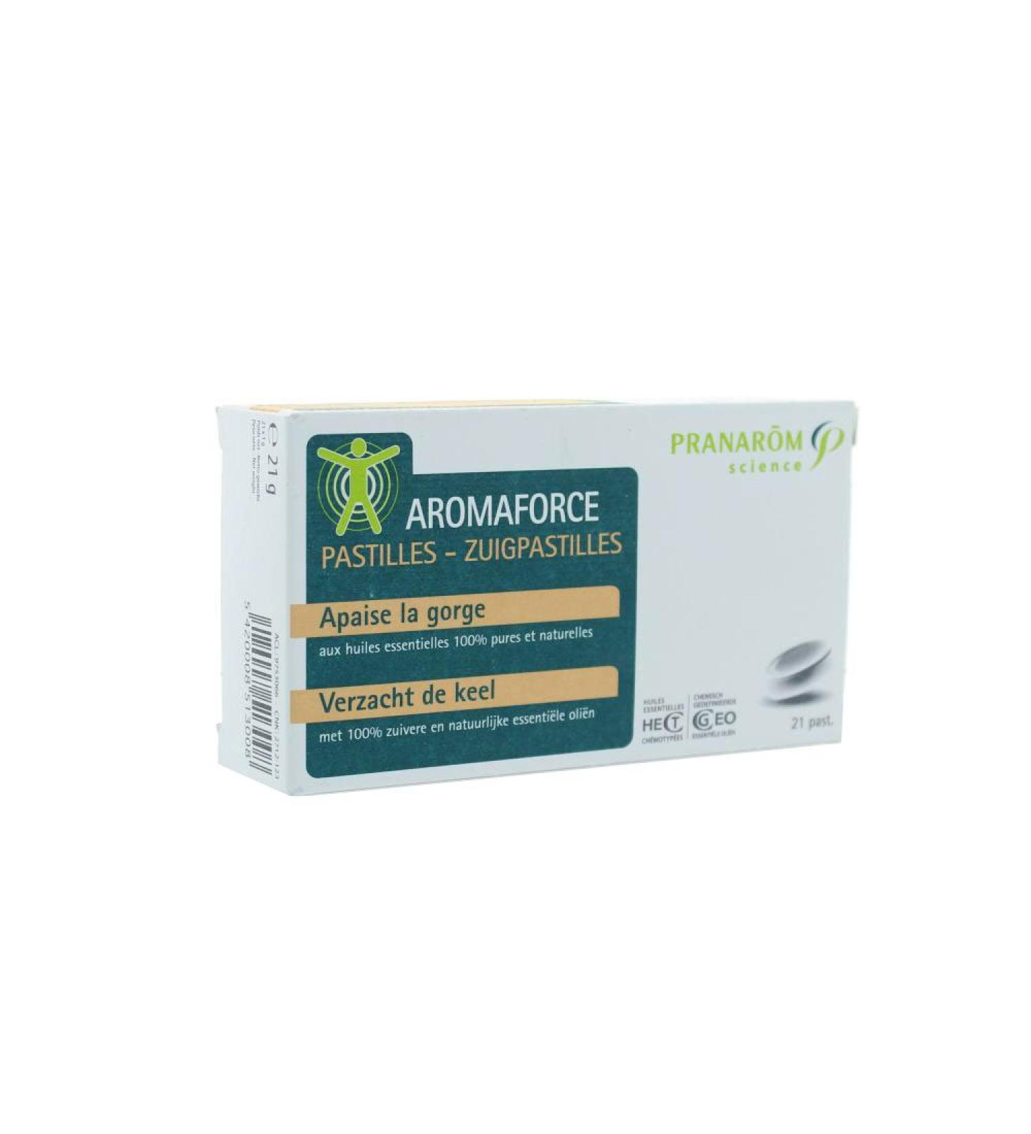 PRANAROM AROMAFORCE THROAT 21 TABLETS
