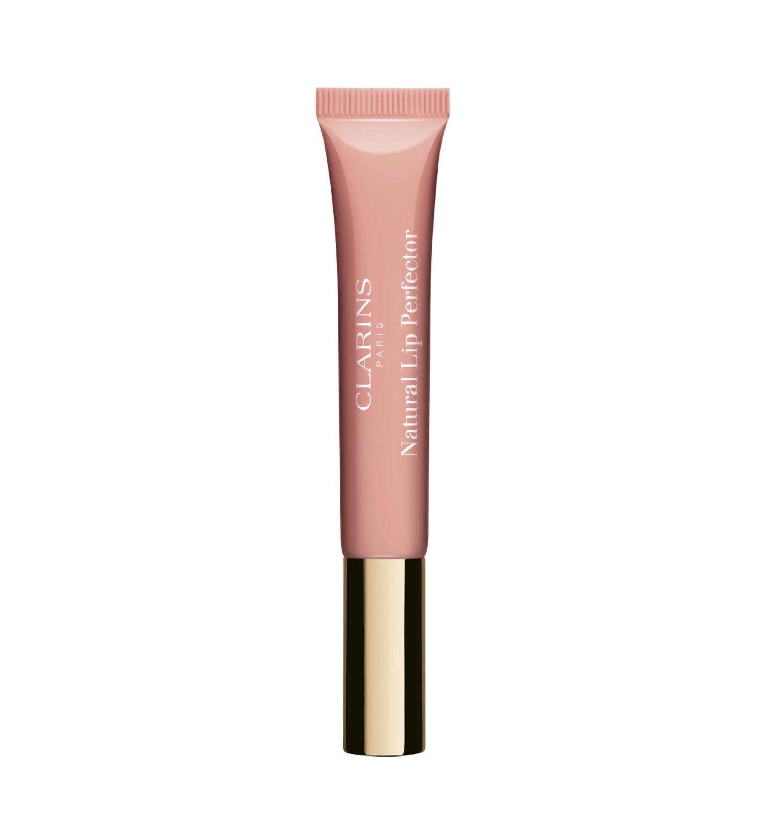 Clarins Natural Lip Perfector 02 - Apricot Shimmer | 0.35 oz | Moisturizing Lip Gloss - Buy Online on SooperMarket.com