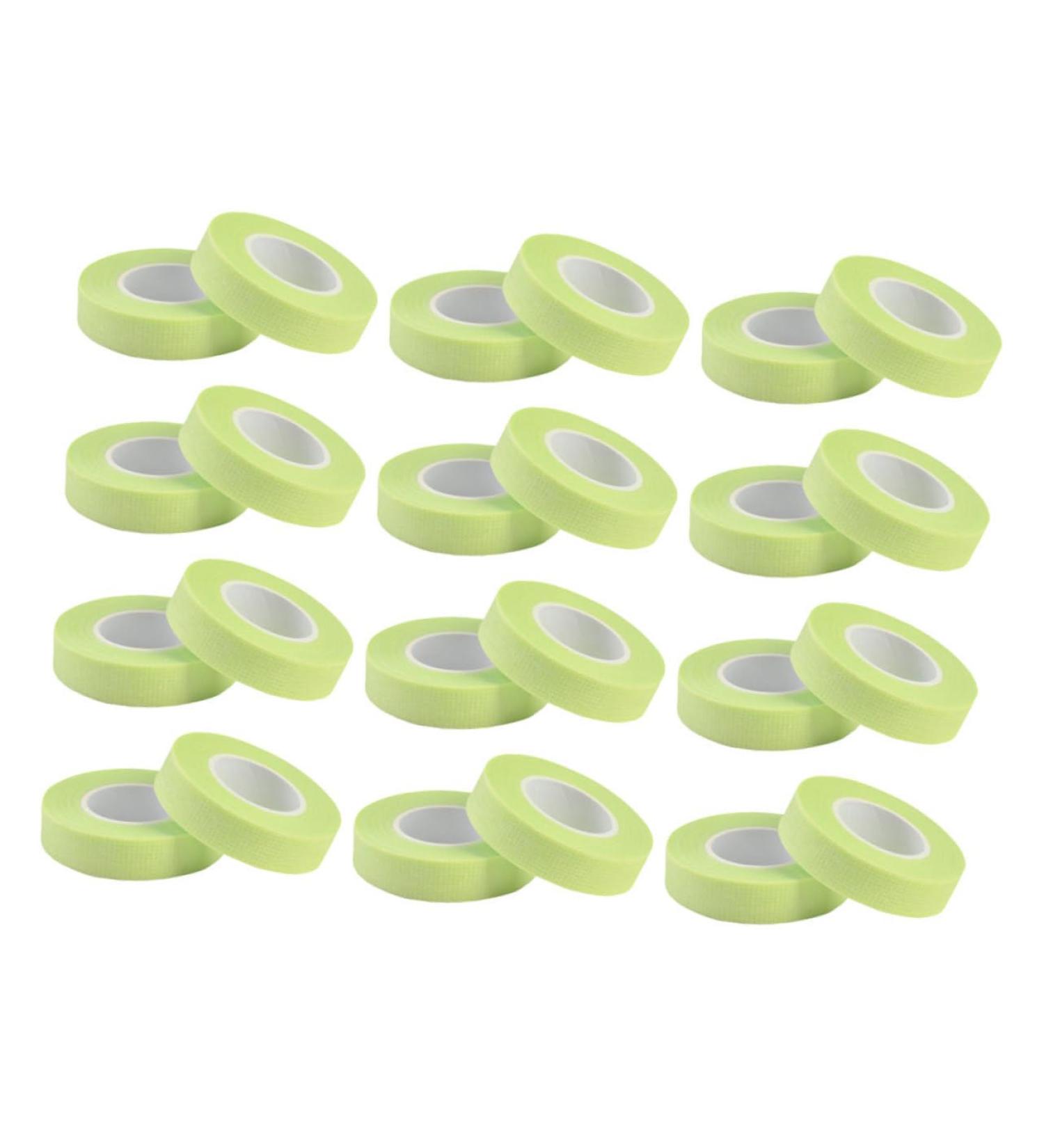 Angoily 24 Rolls Eyelash Tape - Colored Adhesive Fabric for Eyelash Extensions & Hair Care | Non-Woven Cosmetic Tape 900x1.1cm Green - International Shipping Available - Buy Online on SooperMarket.com