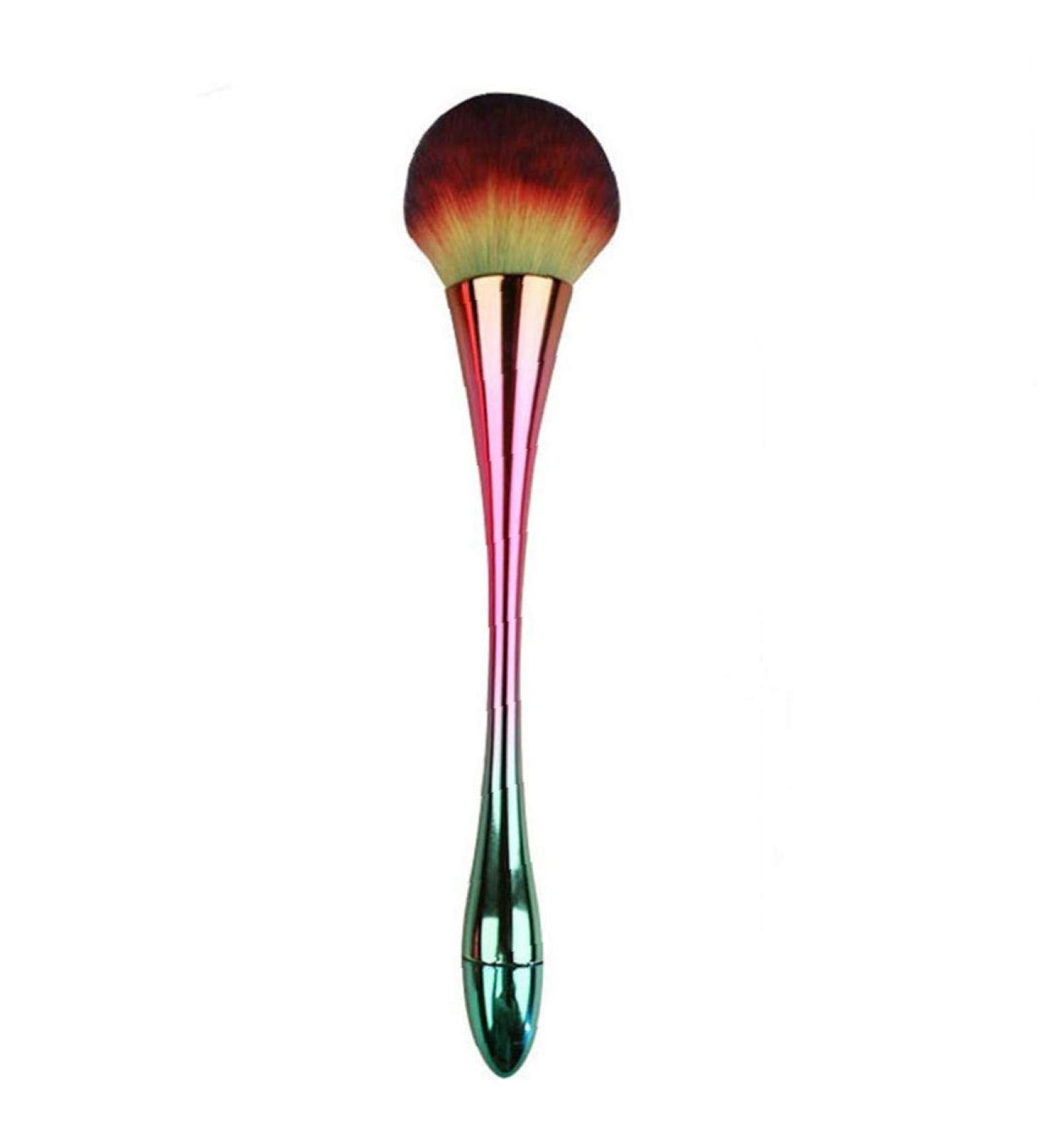 Professional Foundation Powder Brush - Metal Handle Synthetic Bristles | Perfect for Blending Concealers & Makeup - International Shipping Available - Buy Online on SooperMarket.com