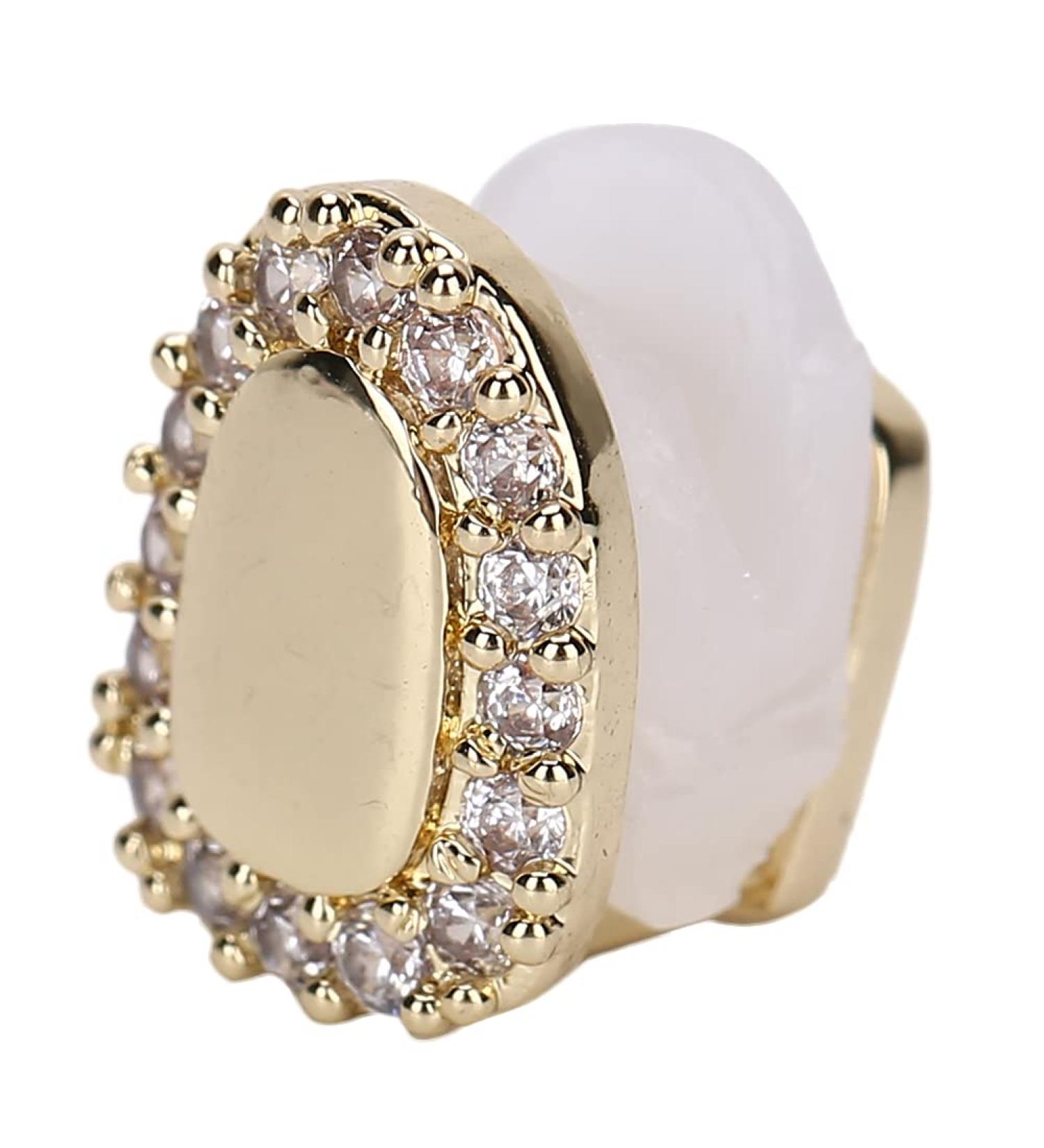 Teeth Grillz For Men Women Iced Grillz Teeth Grillz Bling Grillz Teeth Decoration Single Tooth Bling Teeth Accessories Decoration For Halloween Party Hip Hop Grillz Teeth (#1) - Buy Online on SooperMarket.com