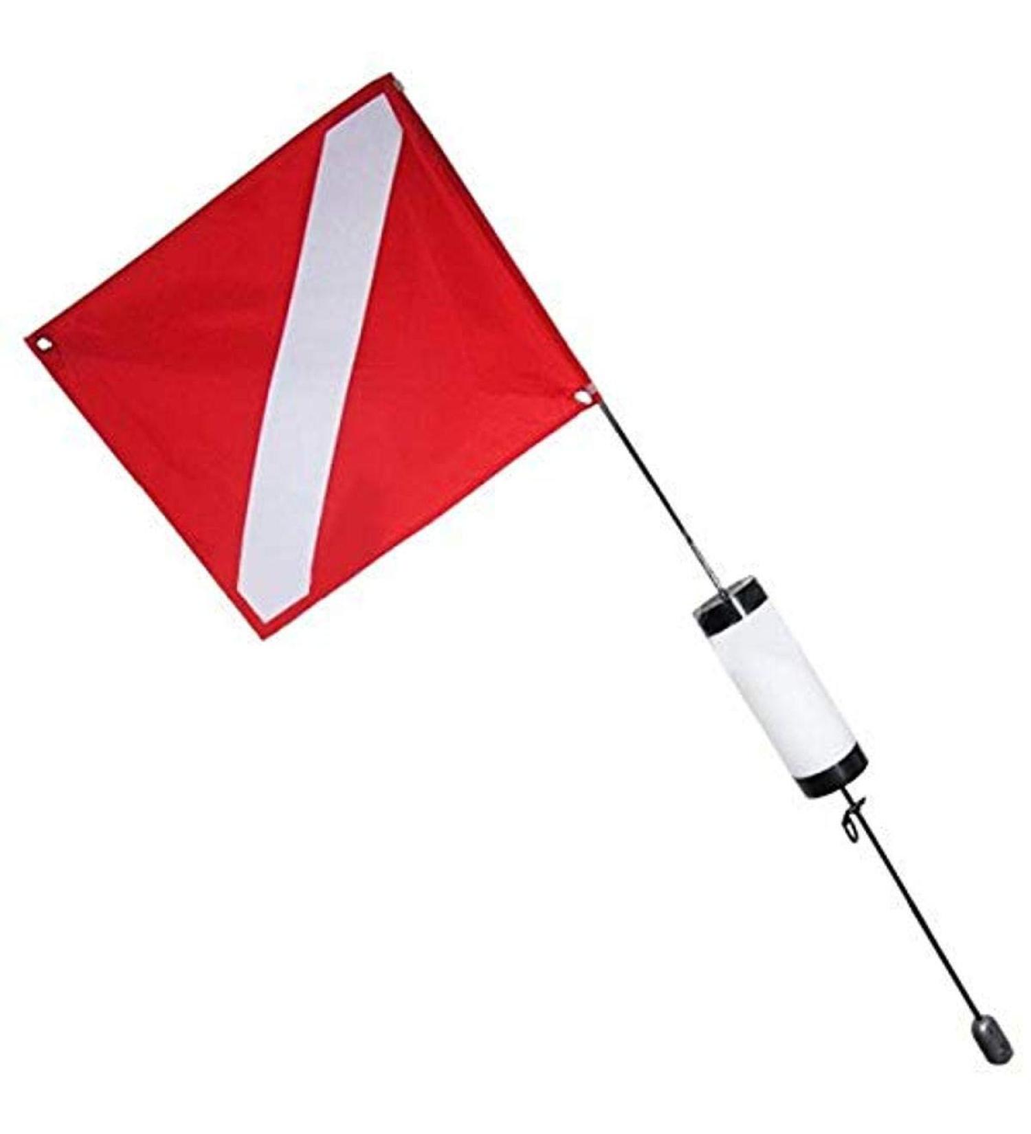 Scuba Choice Scuba Diving Spearfishing Free Dive Flag with Weight Float, 4' Large