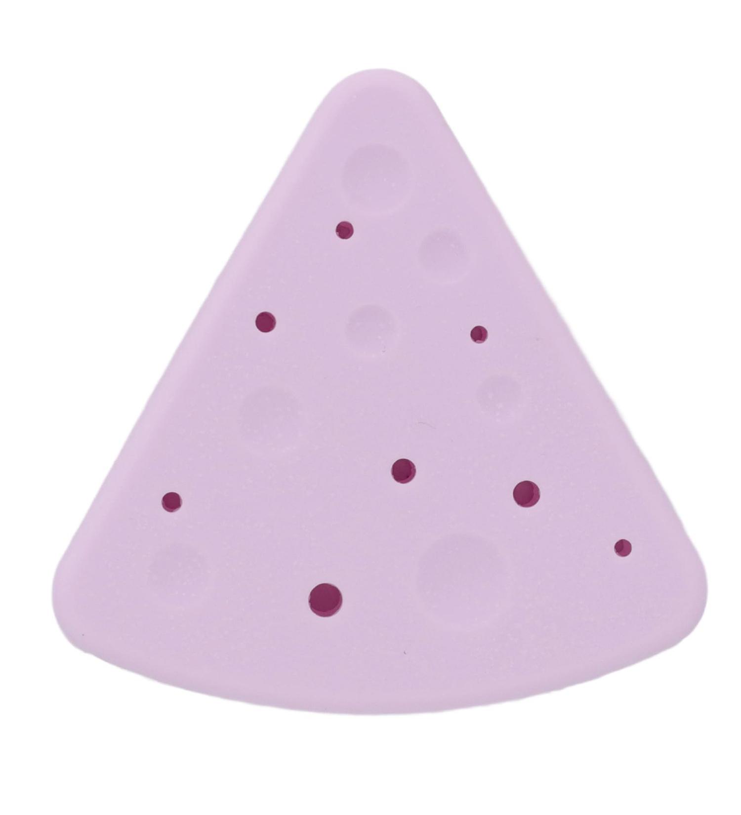 TYTOGE Portable Triangle Powder Puff Storage Box Double Sided Vent Breathable Silicone Makeup Sponge Holder for Home and Travel (Light Purple) - Buy Online on SooperMarket.com