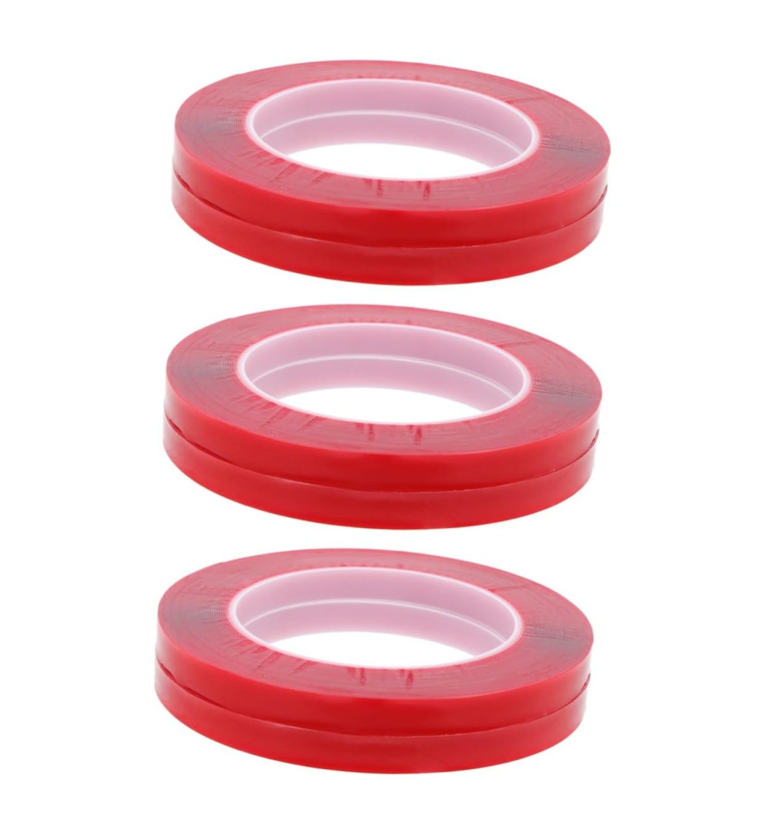 STOBOK 6 Rolls Transparent double-sided tape nail stand double stick tape press on nail tape manicure tape carpet adhesive nail displaying tape Paper tape crystal No substrate acrylic - Buy Online on SooperMarket.com