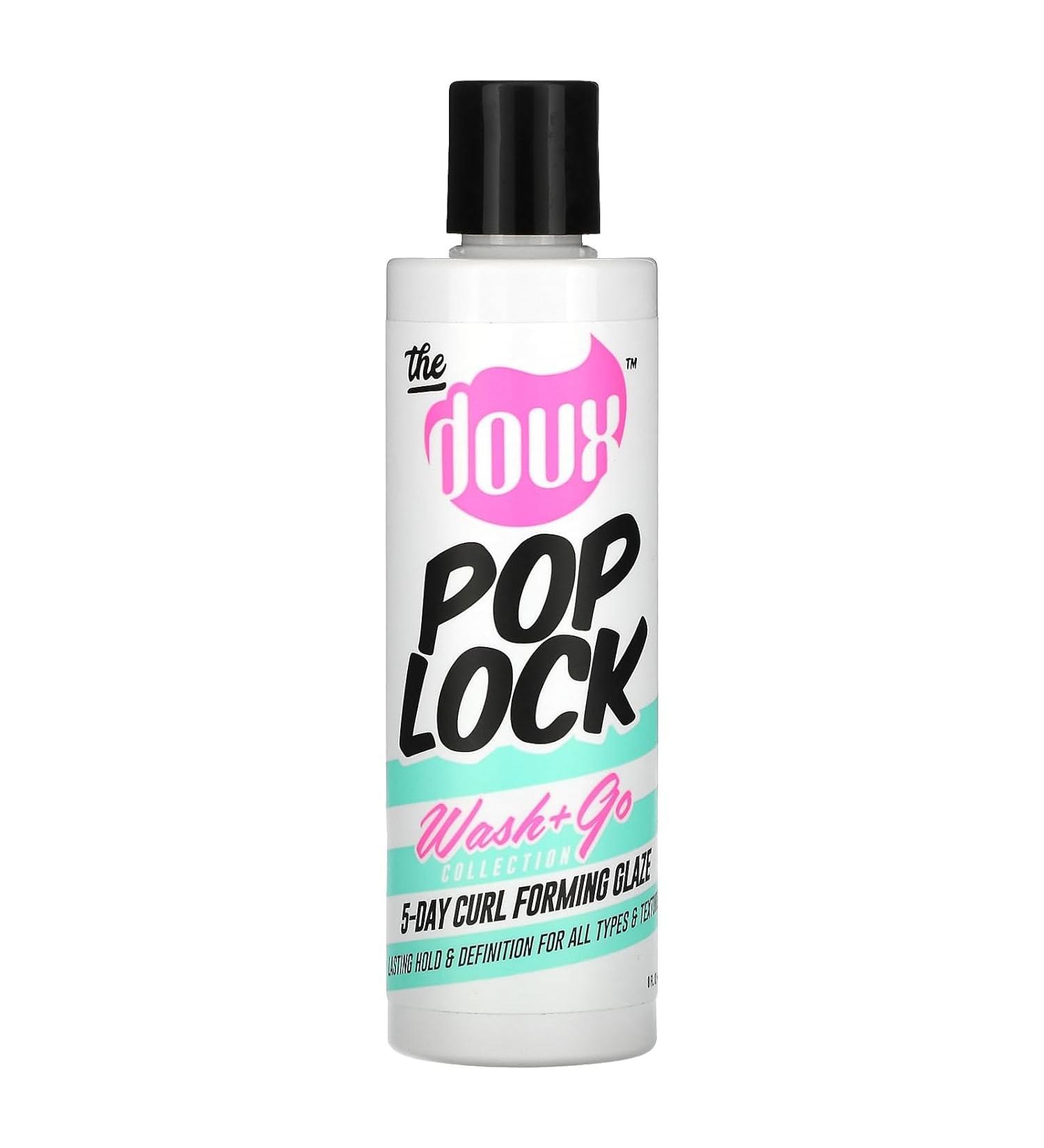 Doux POP LOCK 5-Day Forming Glaze | Curl Enhancing Hair Gel with Honey & Argan Oil | Best Curl Products for Hold Shine & Anti-Humidity - Buy Online on SooperMarket.com