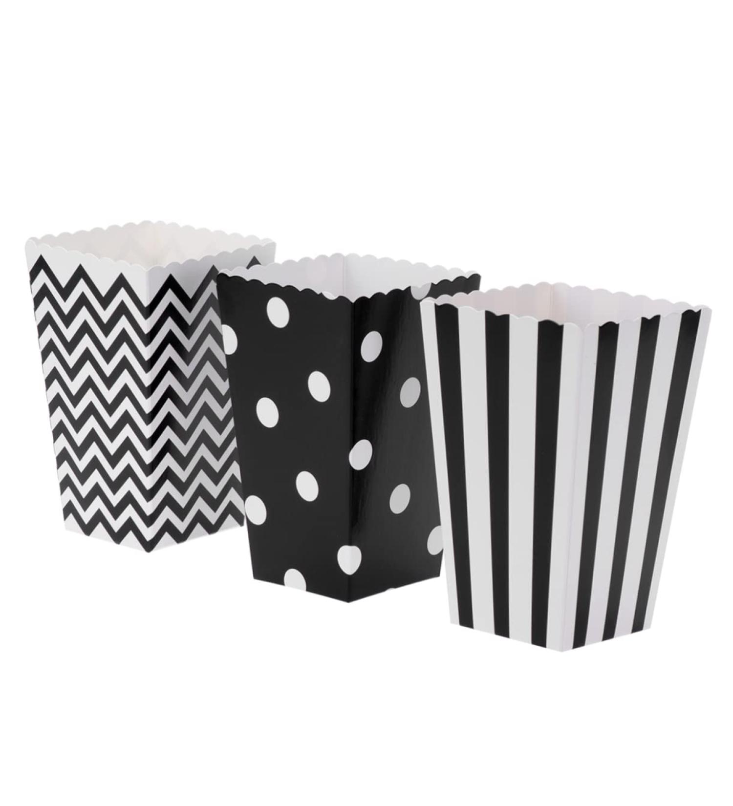 HOMSFOU 48pcs Popcorn Carton Party Bag Gift Bag Party Candy Cartons Candy Bar Bag Candy Buffet Bags Candy Bag European and American 1 count (Pack of 1) Black - Buy Online on SooperMarket.com