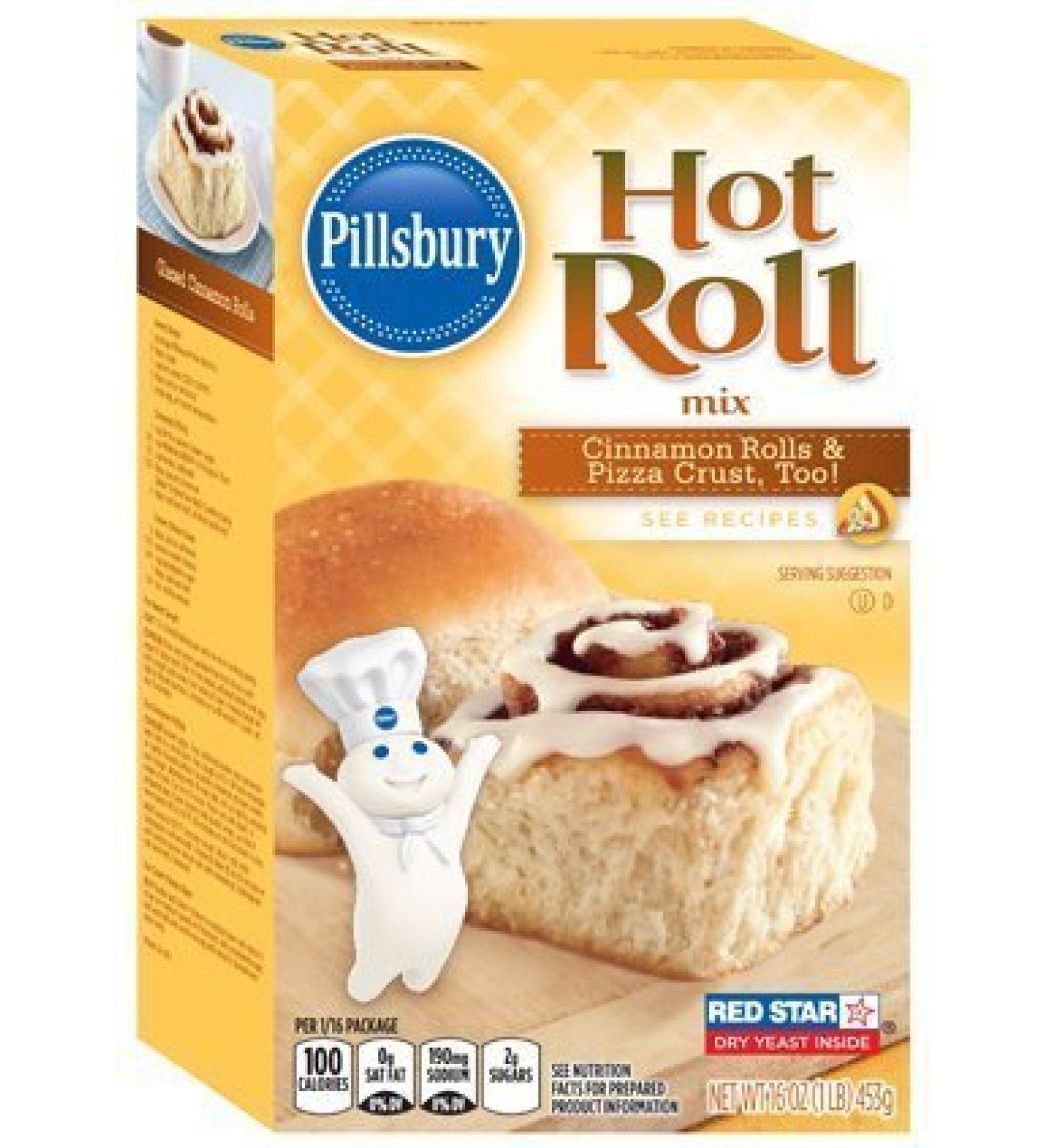 Pillsbury Specialty Hot Roll Mix 16oz Box - Pack of 4 | 4-Pack 1 Pound Hot Roll Mix - Buy Online on SooperMarket.com