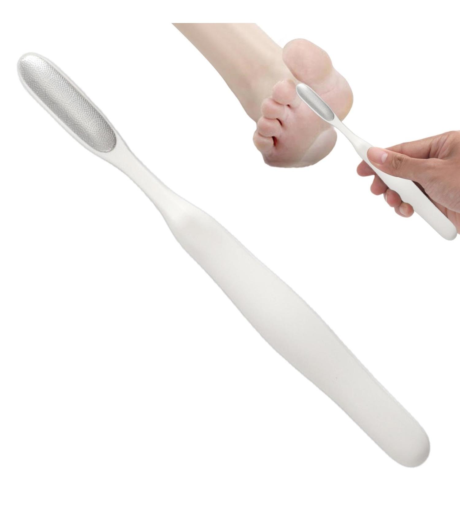 Toseky Foot Rasp Foot File - Reusable Stainless Steel Cracked Skin Removal Tool | Foot File Foot ScrubberStainless Steel Cracked Skin Removal File Brush Tools for Foot Scrubbing White - Buy Online on SooperMarket.com