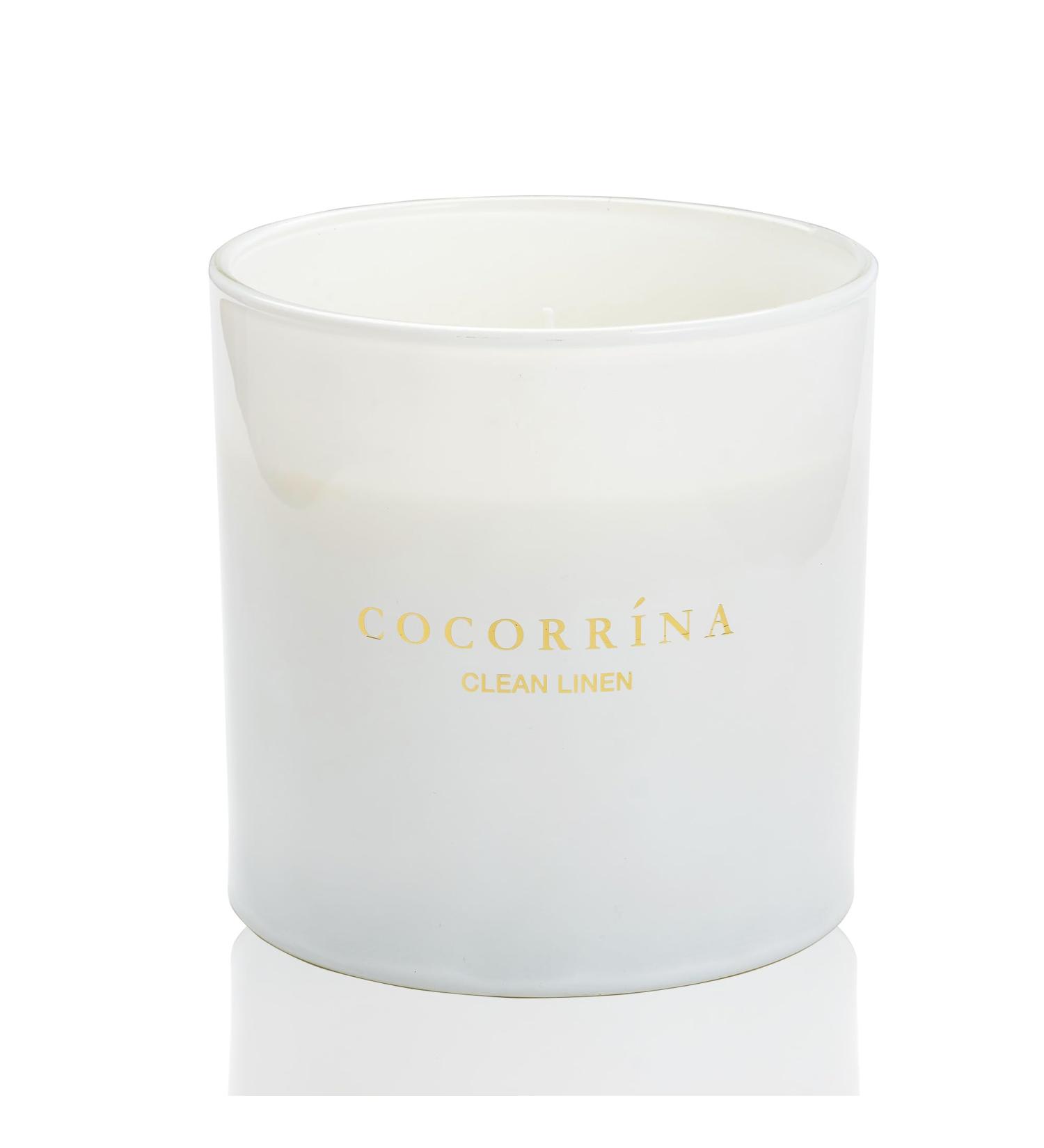 Cocorr na Clean Linen Candle - 110-Hour Burn 3 Wicks Natural Soy - Perfect Christmas Gift (1300g) - Buy Online on SooperMarket.com