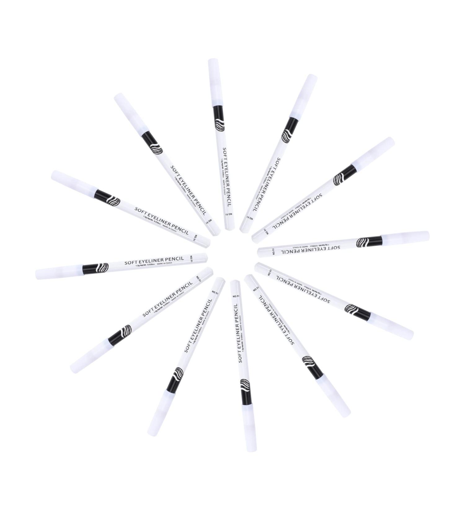HAPINARY 48 Pcs Eyeliner Pencil Sweat Resistant Liquid Eyeliner Liquid Eyeshadow White Marker Pen Wooden Pole - Buy Online on SooperMarket.com