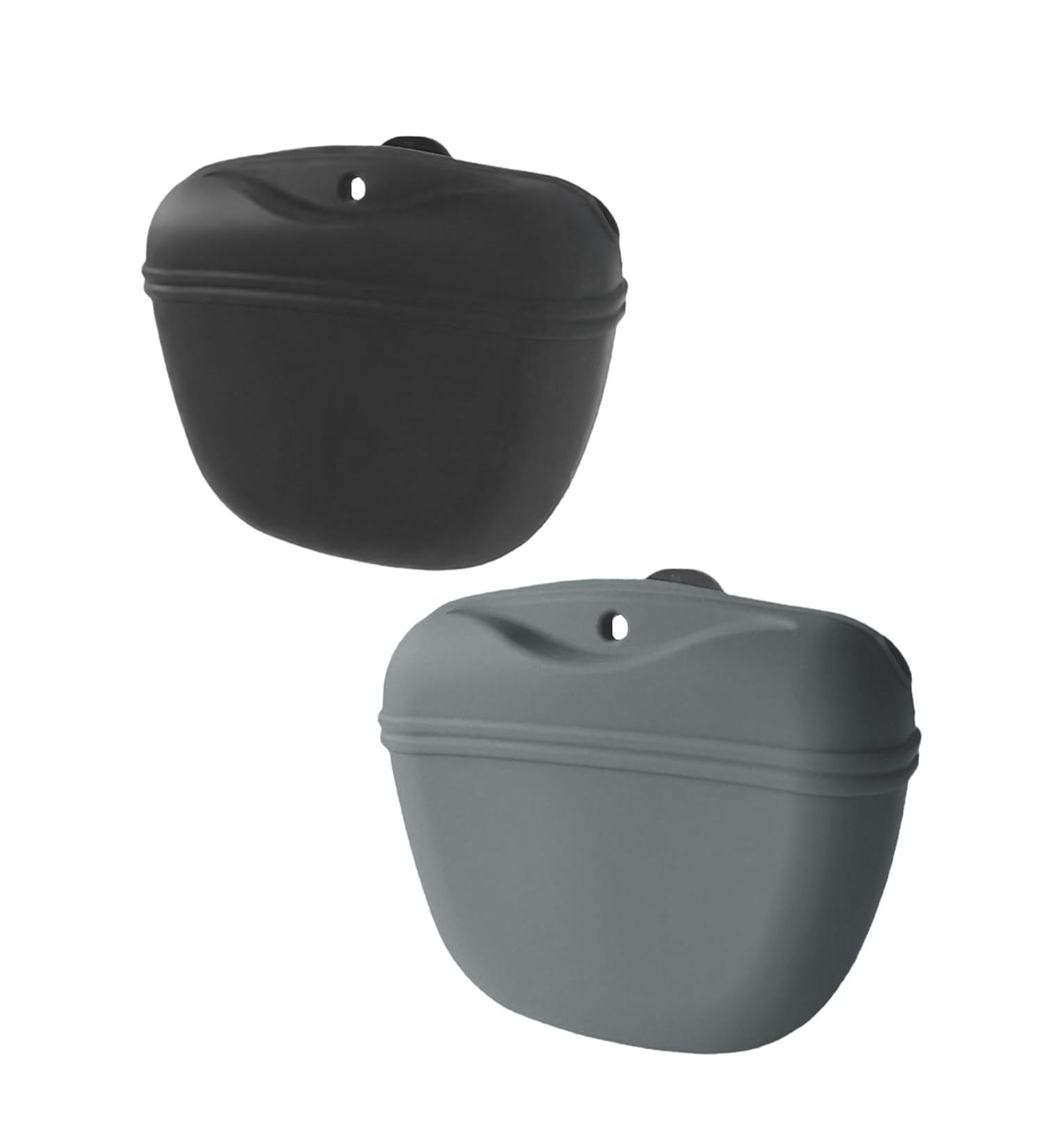 Buy Nyggtyk 2-Piece Silicone Dog Food & Snack Bags - Durable Pet Training Bags (Dark Gray) - Buy Online on SooperMarket.com