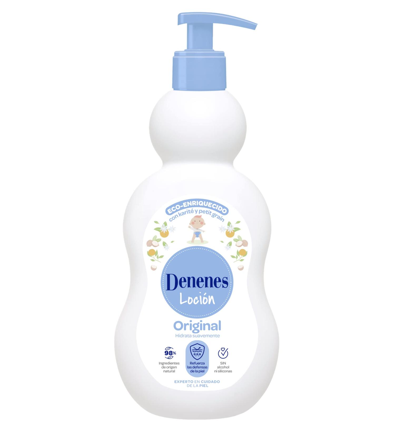 Denenes Original Moisturising Body Lotion 98% Naturally Derived Ingredients Strengthens Skin's Defences Alcohol Silicone and Phthalate-Free 400 ml - Buy Online on SooperMarket.com
