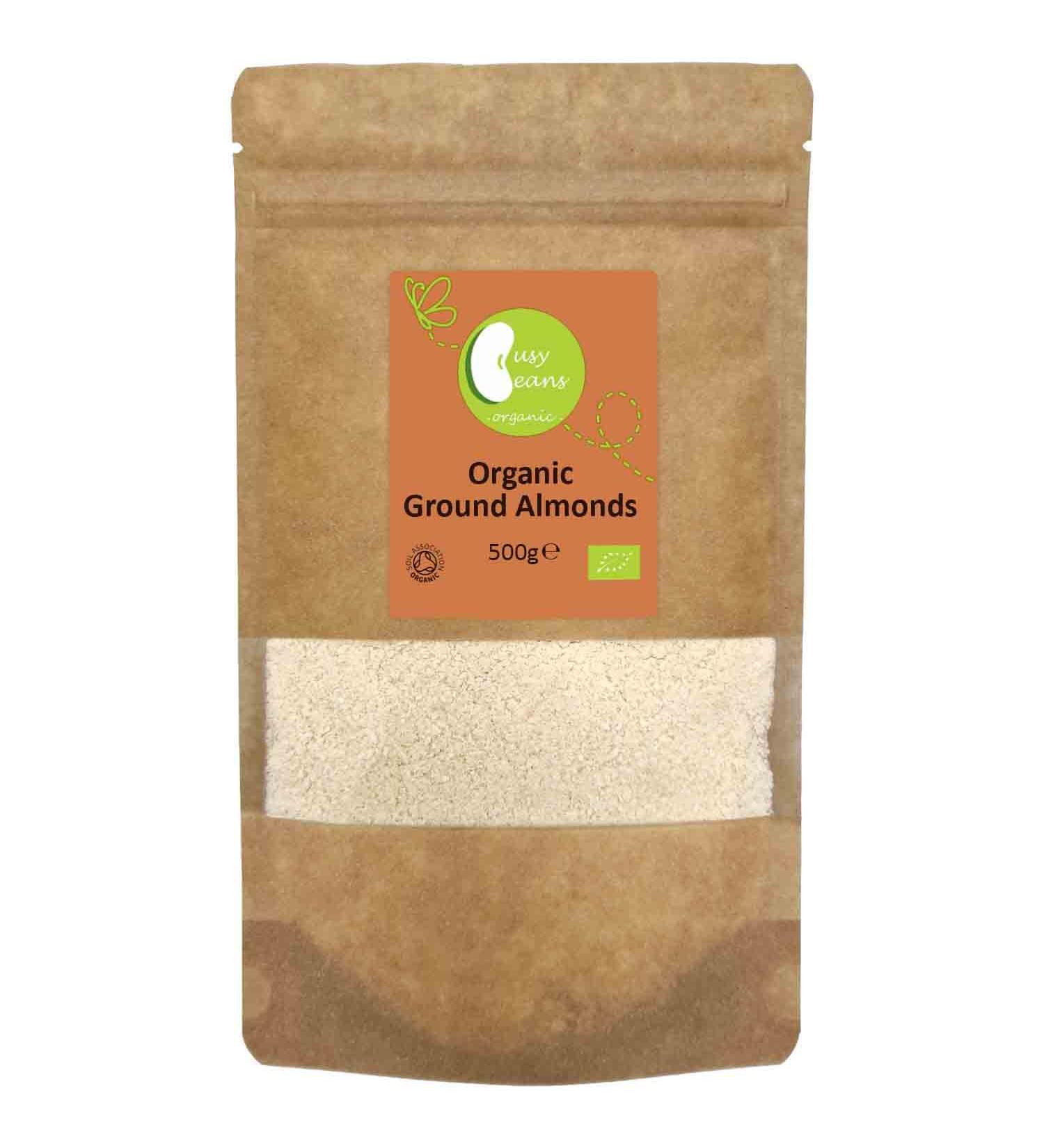 Organic Ground Almond - Certified Organic - by Busy Beans Organic (500g) - Buy Online on SooperMarket.com