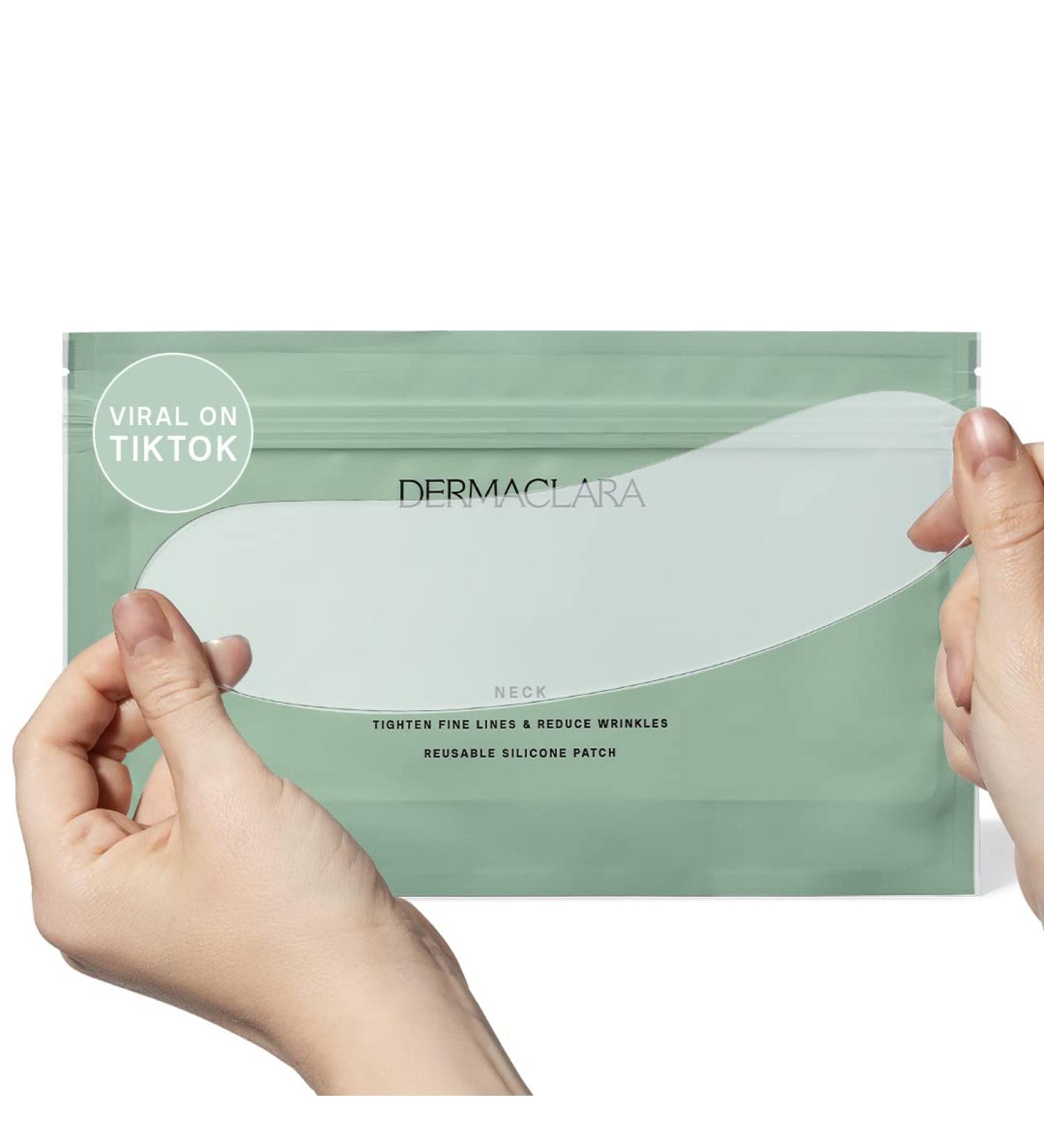 Dermaclara Neck Wrinkle Patch - Silicone Fusion Treatment for Neck Wrinkles - Anti-Wrinkle Patches for Fine Lines - Pregnancy Safe SkinCare - Reusable up to 30x - Buy Online on SooperMarket.com