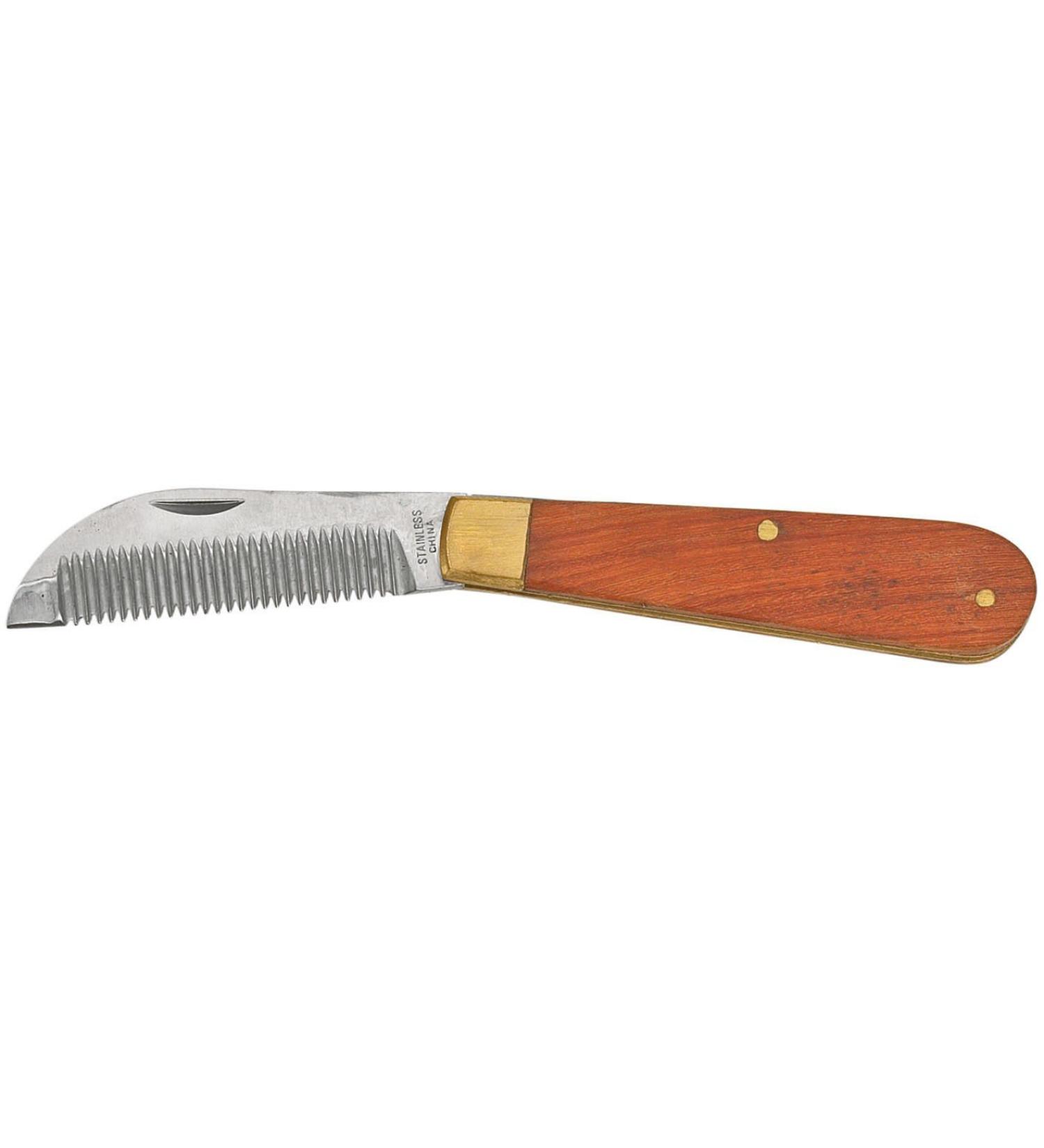 Busse warping knife foldable with wooden handle standard metal metal