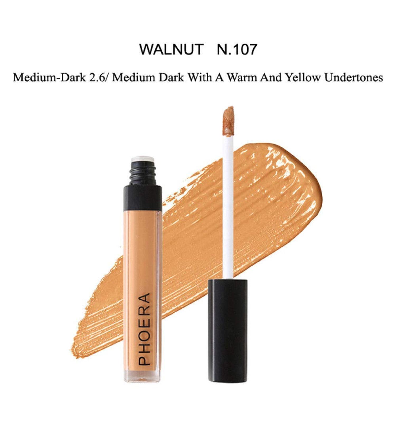 AQUAPURITY PHOERA Liquid Concealer Full Coverage Makeup - 107 Walnut, 28g - Buy Online on SooperMarket.com