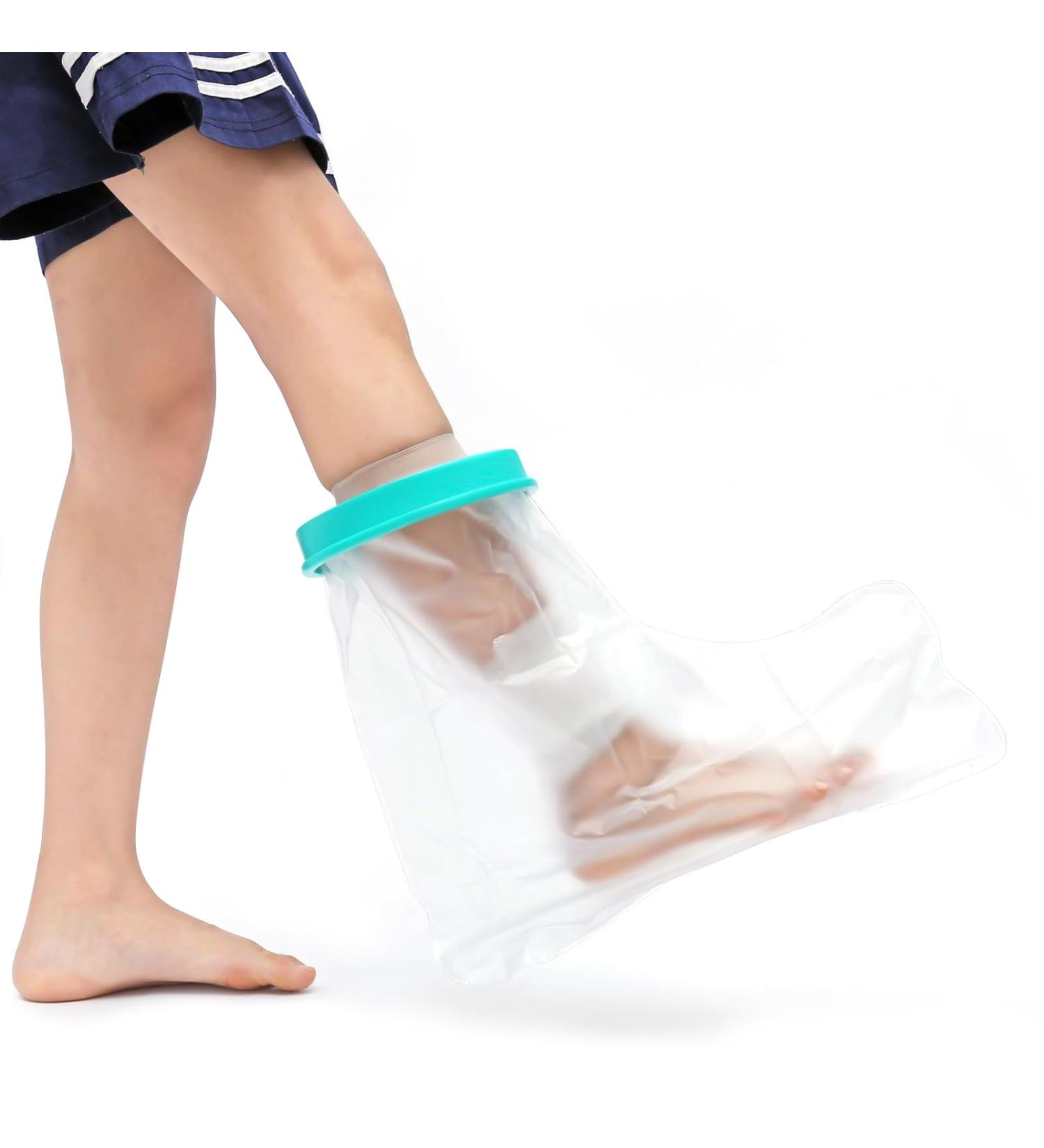 Waterproof Foot Cover for Shower Adult Cast Covers Protector for Shower Leg Shower Boots for Foot After Surgery Shower Boot Cast Cover for Foot (Adult Ankle) - Buy Online on SooperMarket.com