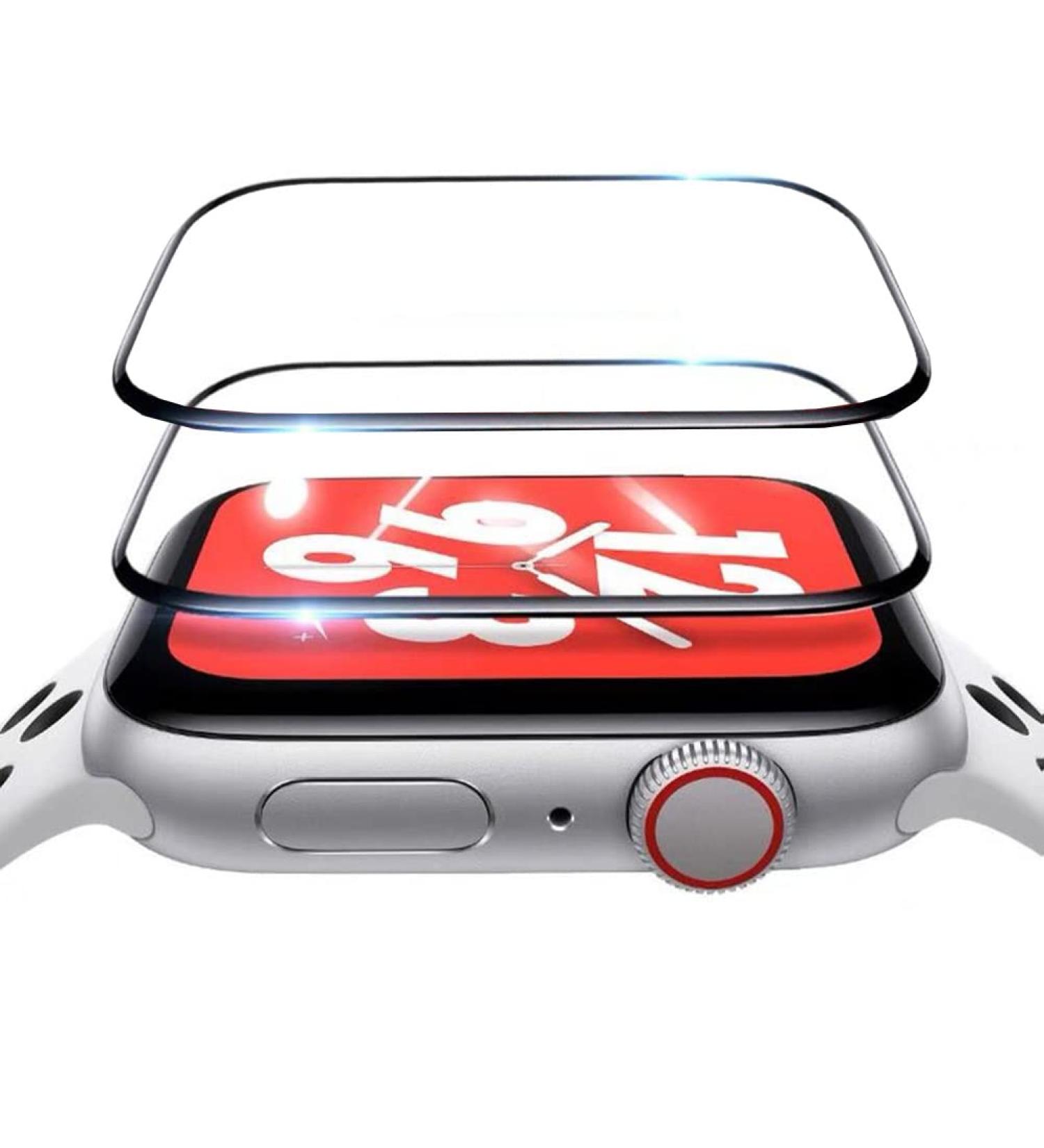 2 Pack Apple Watch Series 8/7 45mm Tempered Glass Screen Protector - Full Coverage Anti-Scratch Film for iWatch Series 7/8 (45mm Black) - Buy Online on SooperMarket.com