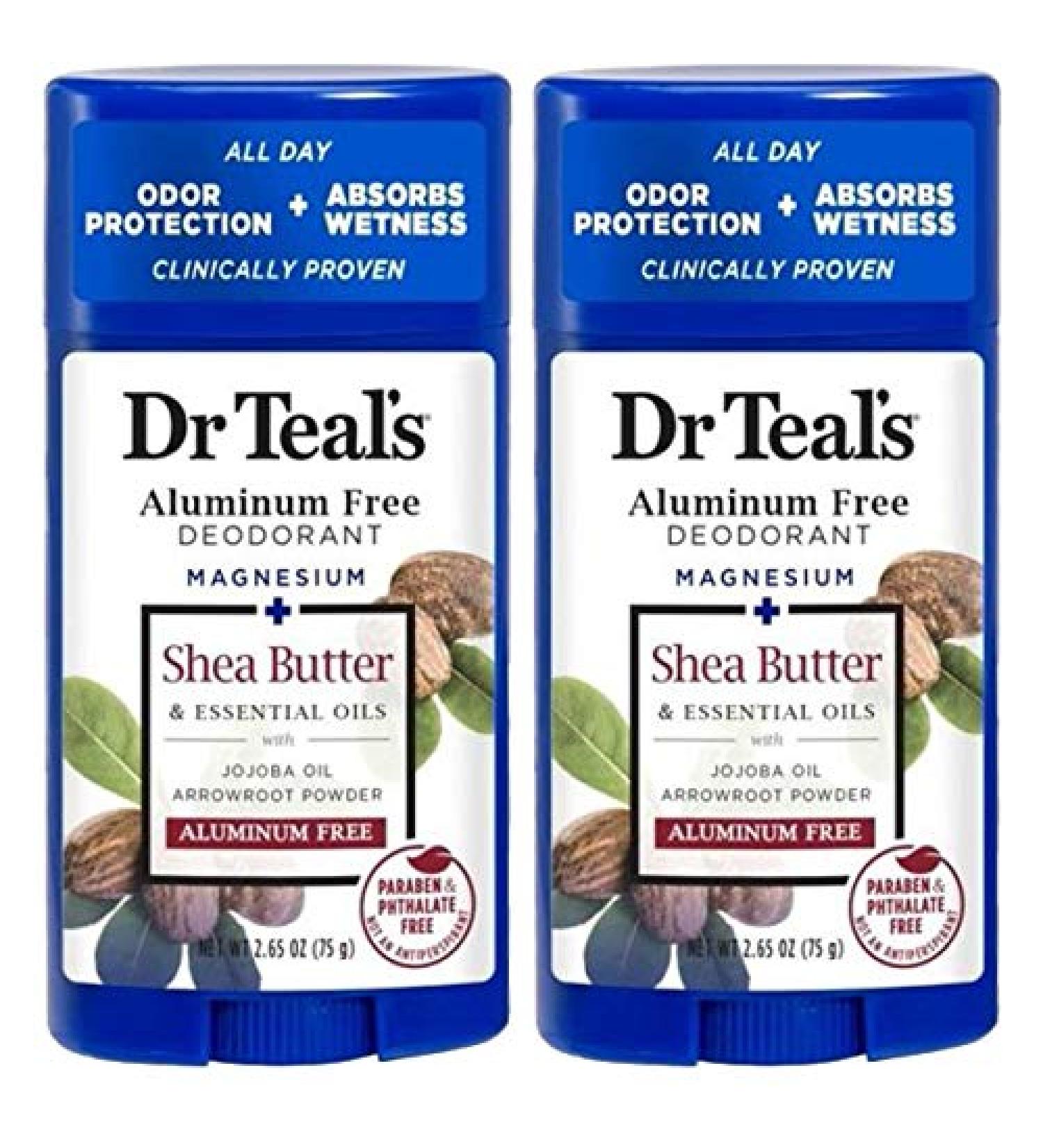 Dr Teal's Shea Butter Aluminum Free Deodorant 2-pack