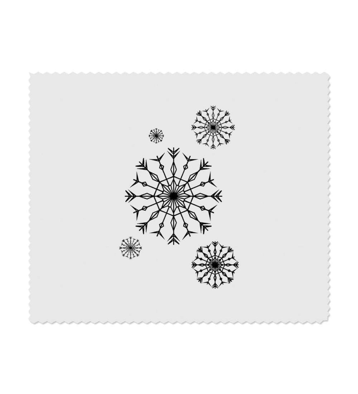 Buy LC00024257 Microfiber Cleaning Cloths for Glasses - Falling Snowflakes - Pack of 2 | Perfect for Smudge-Free Lens Care - Buy Online on SooperMarket.com