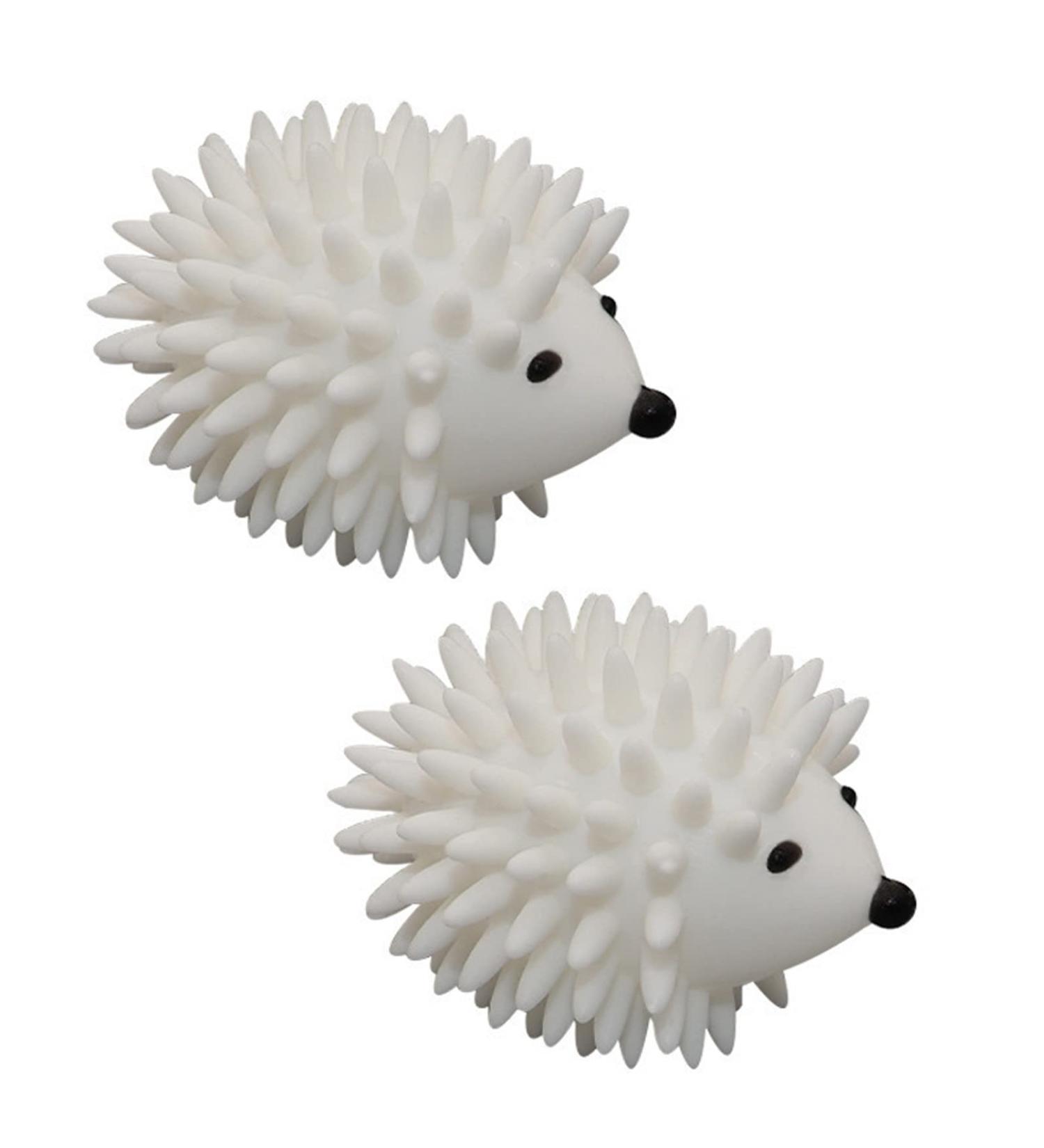 2 Pieces Dryer Balls Whit Plastic Hedgehog Reusable Laundry Ball Household Washing Machine Hedgehog Hedgehog-Shaped PVC Laundry Cleaning Balls for Washing Machine Home School - Buy Online on SooperMarket.com
