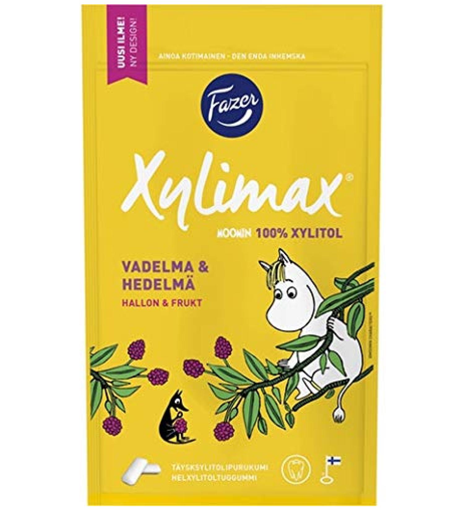 Fazer Moomin Raspberry & Fruit Chewing Gum 20 Packs of 100g