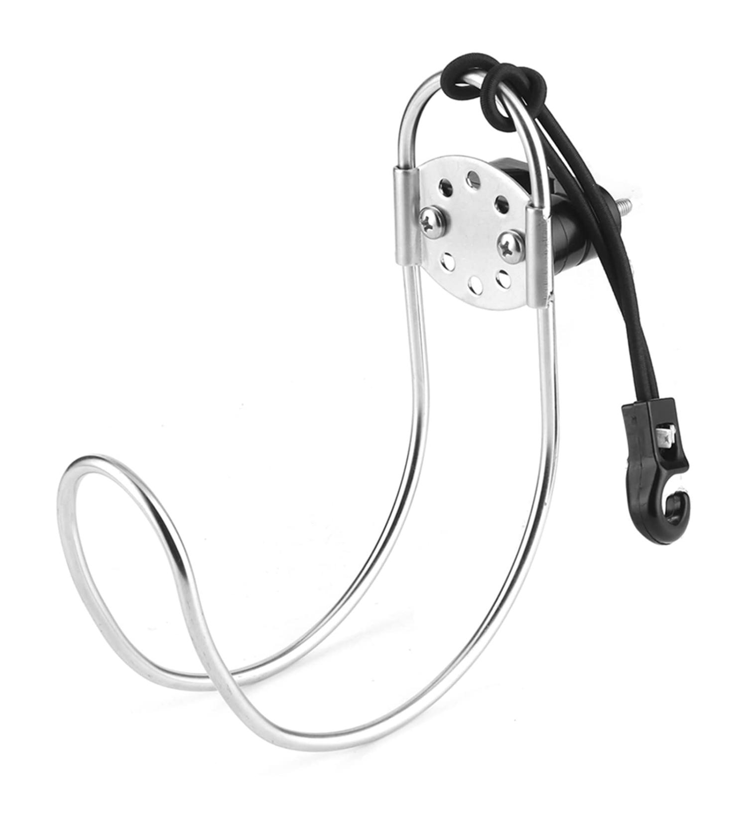 GOTOTOP Stainless Steel Horseshoe Lifebuoy Holder - Marine Yacht Boat Bracket for Swimming Ring & Ship Buoy - 4.5 x 6.3in - Buy Online on SooperMarket.com