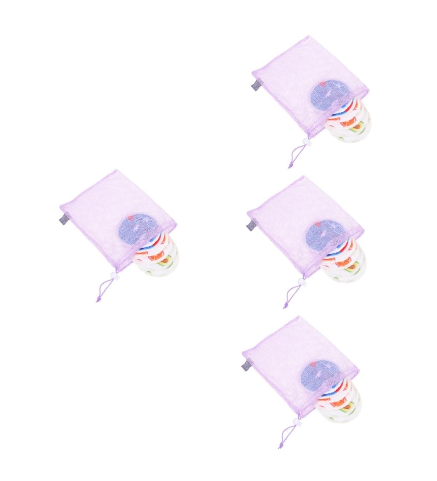 VICASKY Nursing Pads - 4 Sets Reusable Breastfeeding Cushions Washable Polyester Cotton Covers for Mothers - Ultra-Soft & Eco-Friendly - Buy Online on SooperMarket.com