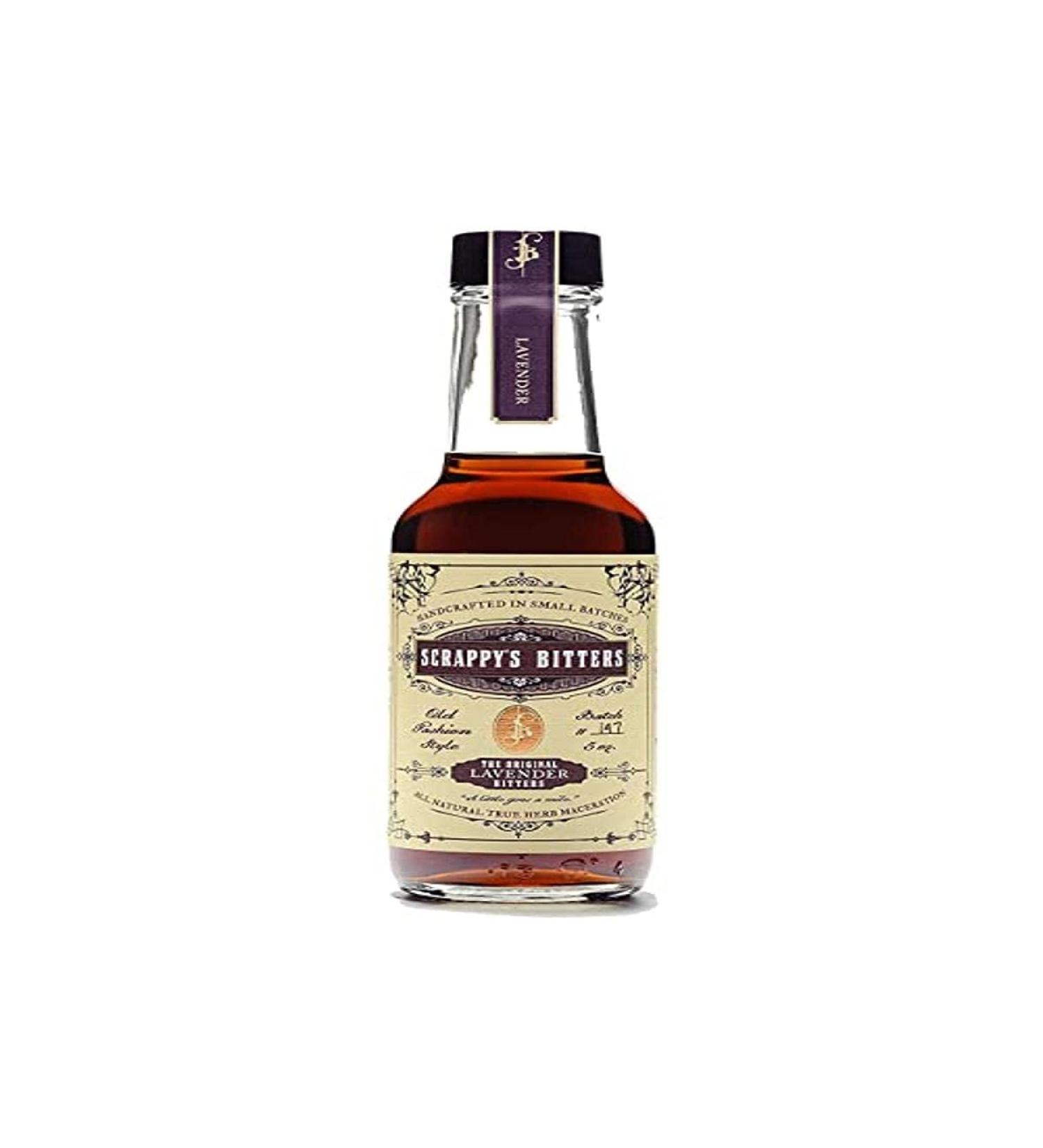 Scrappy's Bitters - Lavender, 5 Ounces - Organic Ingredients, Finest Herbs and Zests, No Extracts, Artificial Flavors, Chemicals or Dyes. Made in the USA