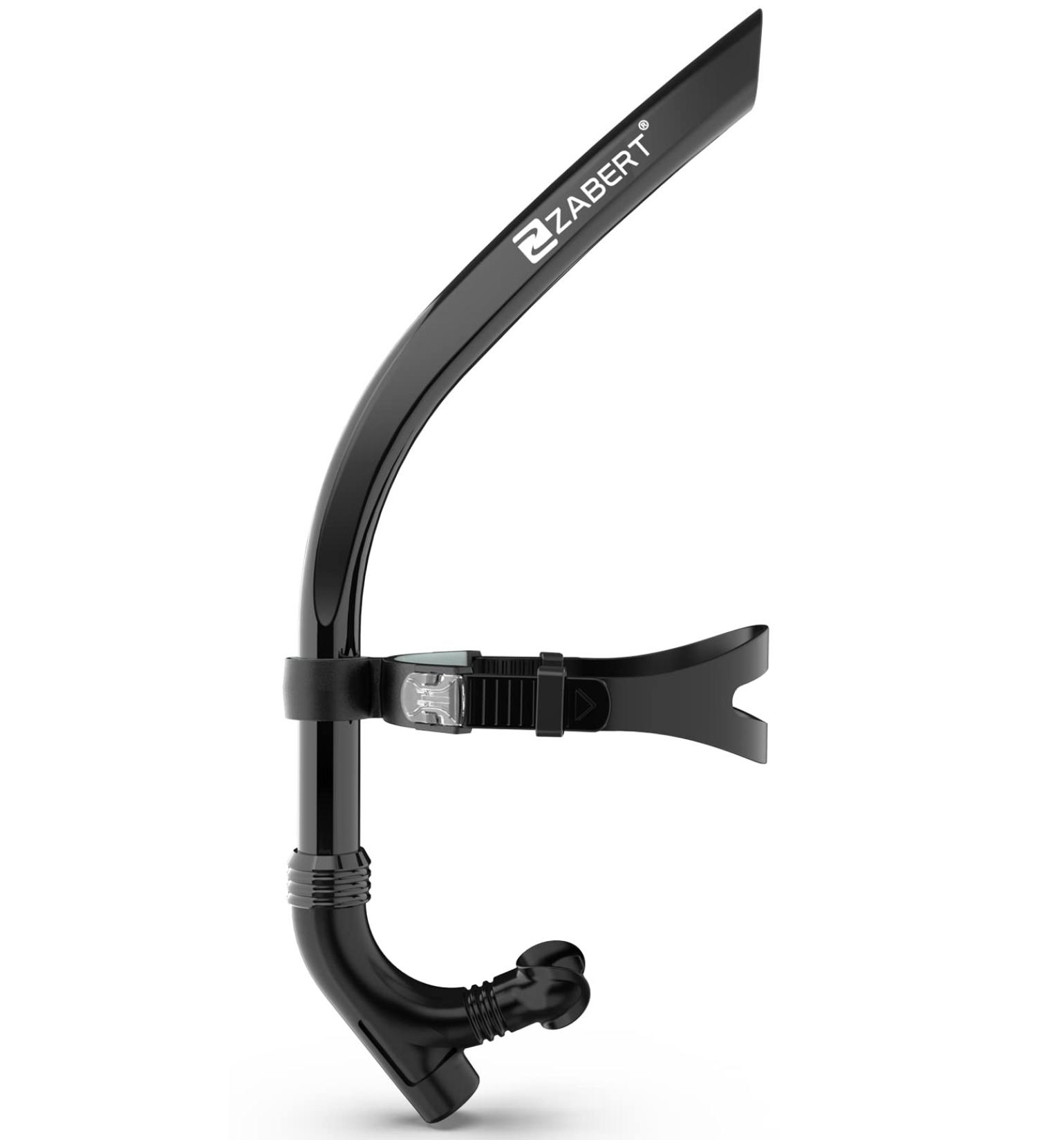 ZABERT SNK92 Swimming Snorkel - Fast-Adjust Head Strap - Front Center Design - Adult/Youth/Kids Age 8+ - Black - Buy Online on SooperMarket.com