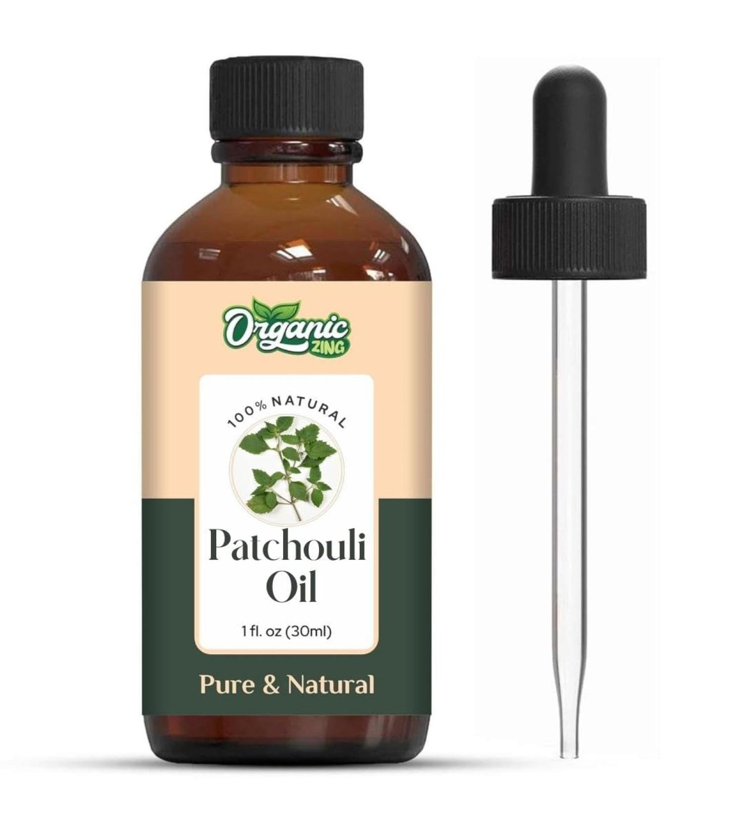 Organic Zing Patchouli Oil Pure & Natural for Skin Face Hair Care Aroma Therapy Diffuser Conditioner - 30ml - Buy Online on SooperMarket.com