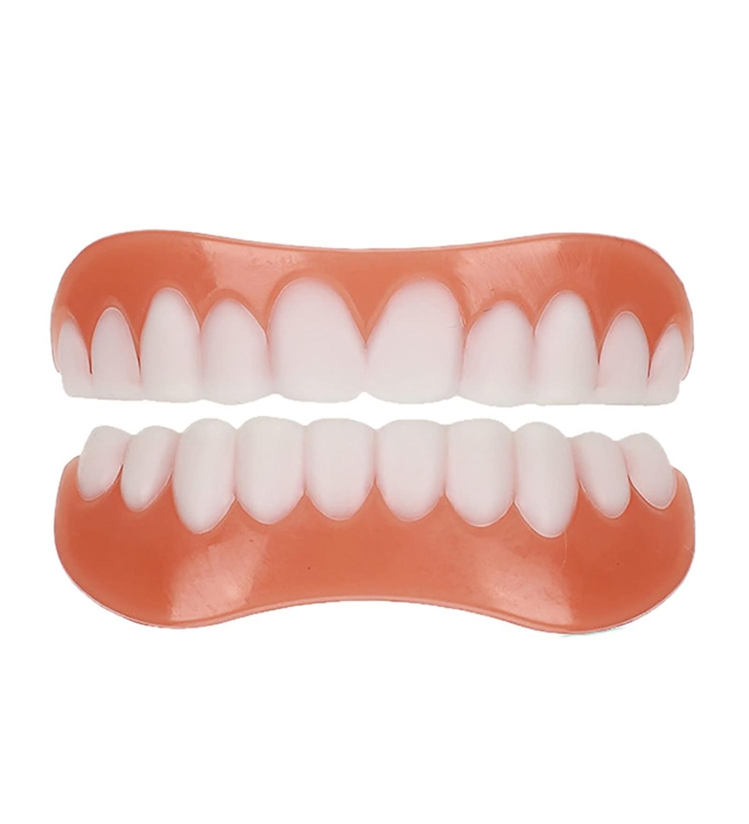 Temporary Dental Veneers for Natural Teeth Restoration - Upper & Lower Jaw, Natural Shade - Buy Online on SooperMarket.com