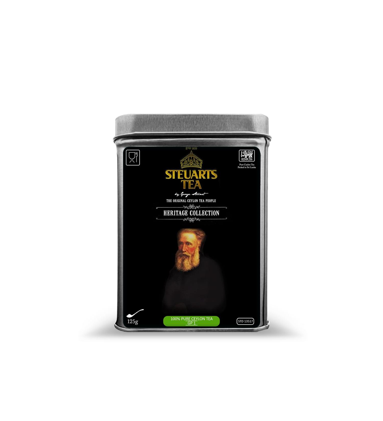 Steuarts Tea - Premium Grade One Gun Powder Ceylon Green Tea (GP1)-125g - Buy Online on SooperMarket.com