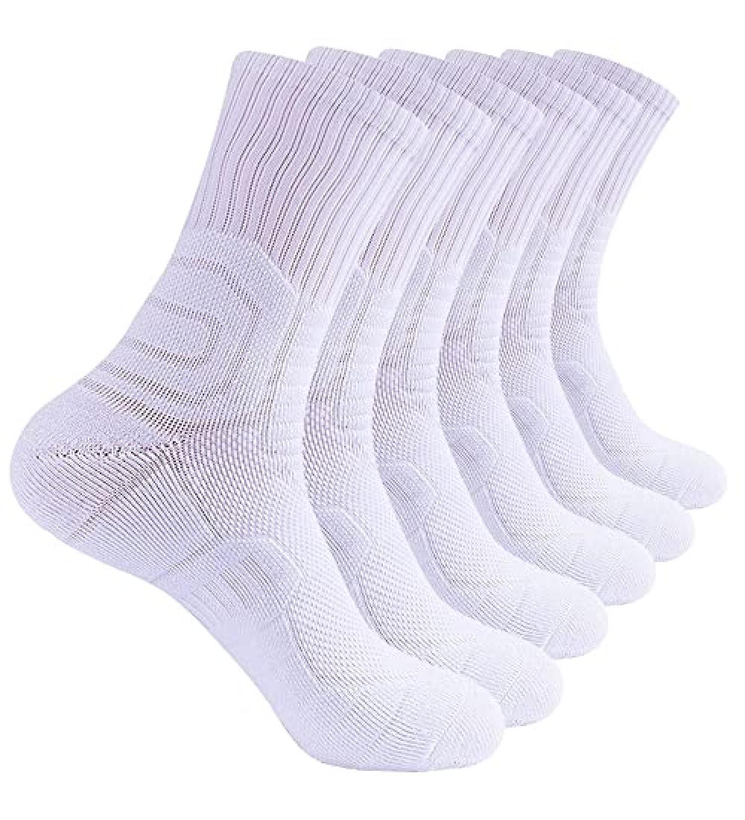 Seiciviy Men's Compression Ankle Athletic Socks - White (3 Pairs) - Buy Online on SooperMarket.com
