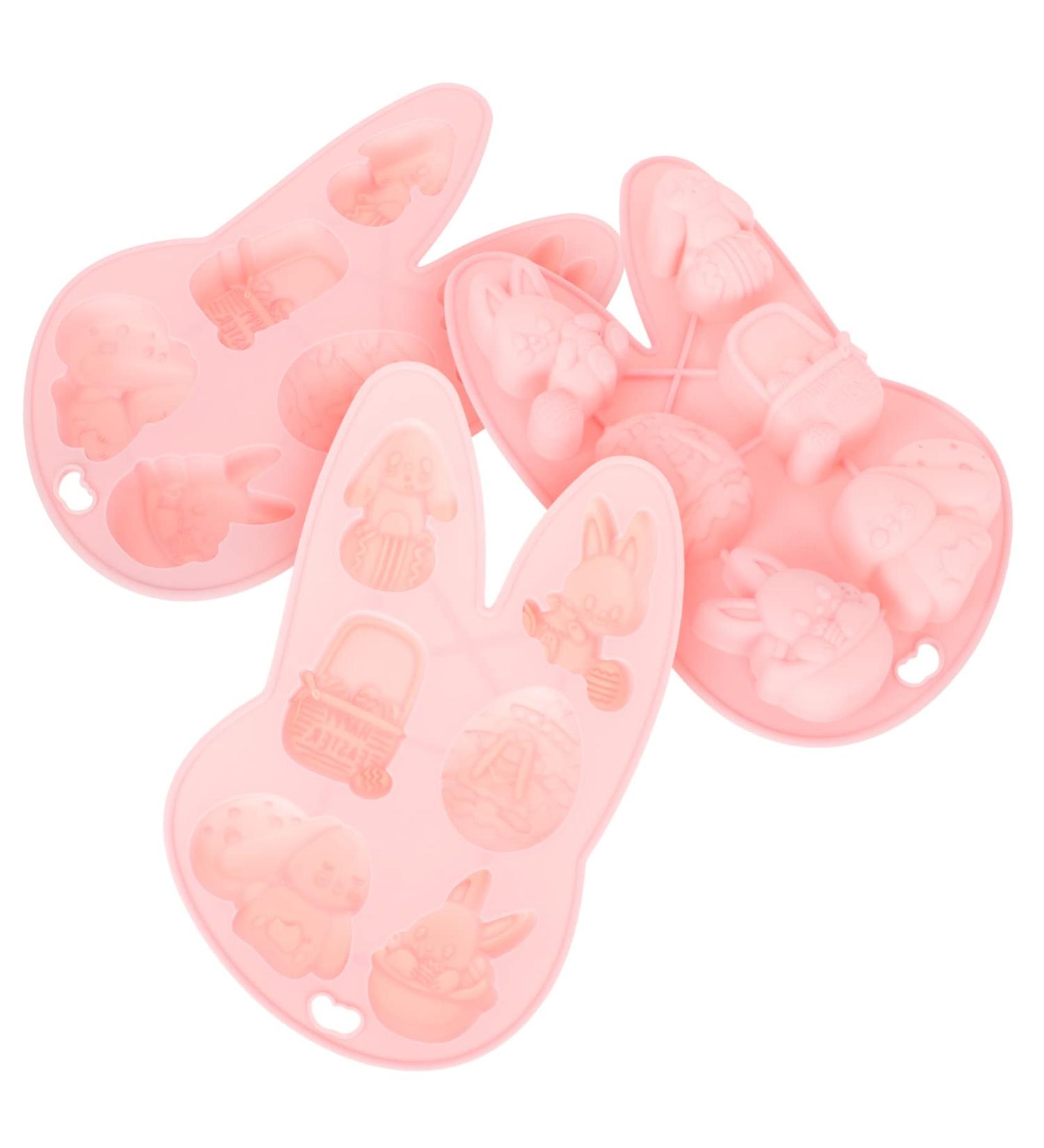 Zerodeko 3pcs Rabbit Mold Ice Cube Molds Rabbit Cookie Molds Easter Candle Molds Ice Cube Trays De para Gelatinas Cookie Molds for Baking Easter Cookie Molds Silica Gel Candy Silicone Mold - Buy Online on SooperMarket.com