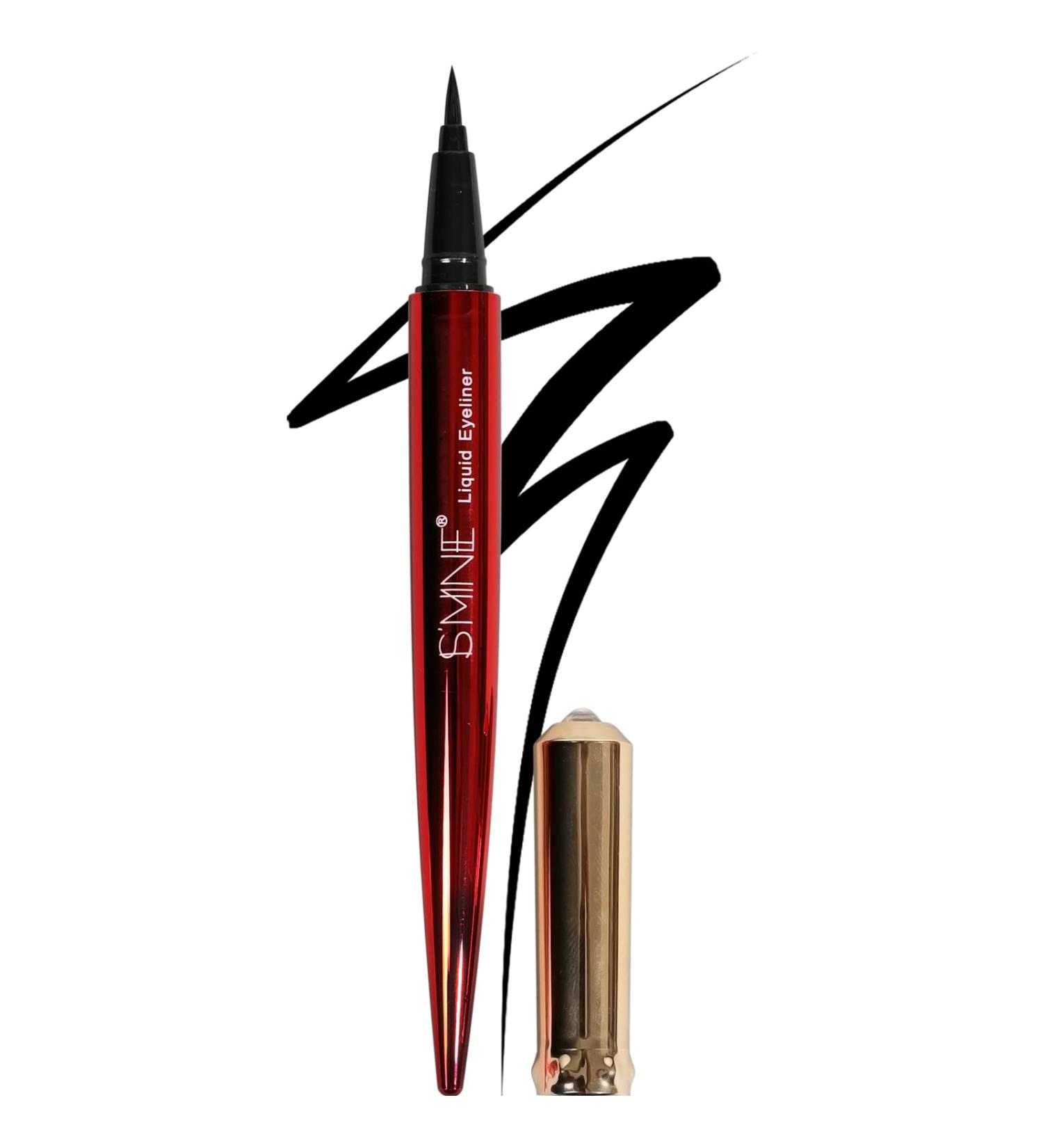ISMINE Professional Matte Vegan Smudge Proof Liquid Eyeliner - Waterproof & Long Lasting Black Makeup Liner - Buy Online on SooperMarket.com